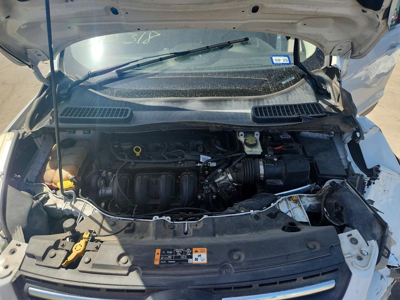 2015 Ford Escape Se White vin: 1FMCU0G79FUB18999
