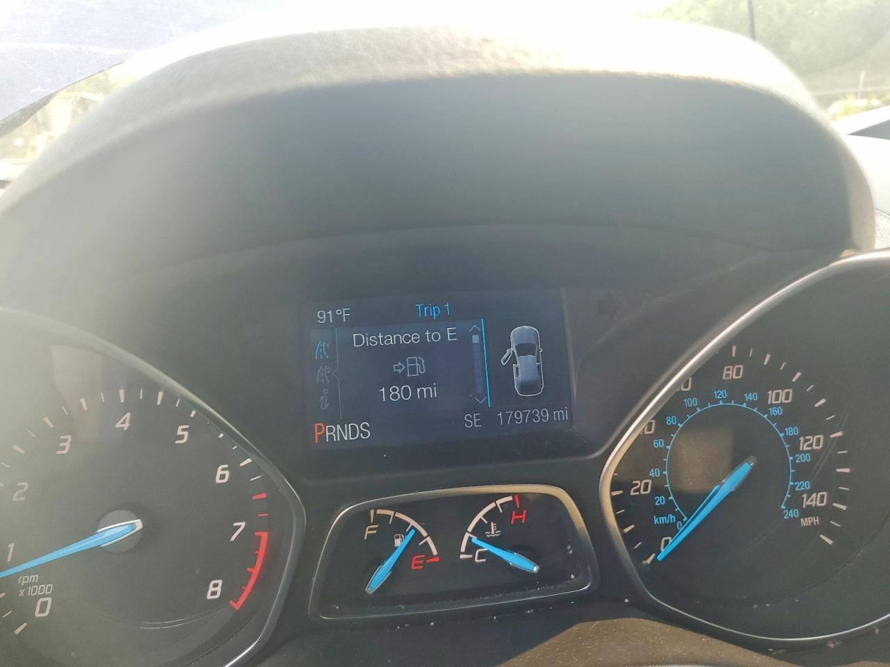 2015 Ford Escape Se Blue vin: 1FMCU0G79FUC21212