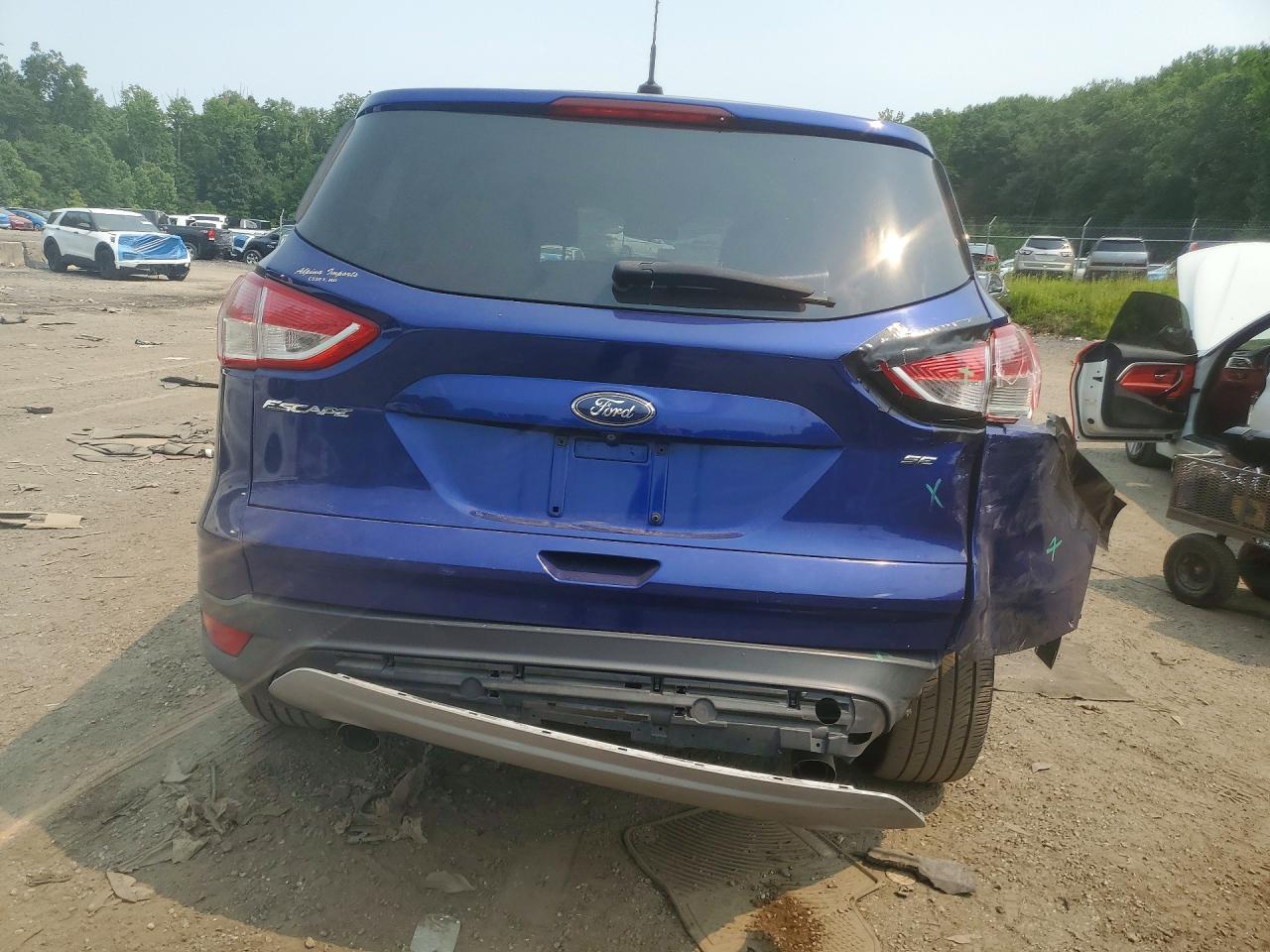 2015 Ford Escape Se Blue vin: 1FMCU0G79FUC21212