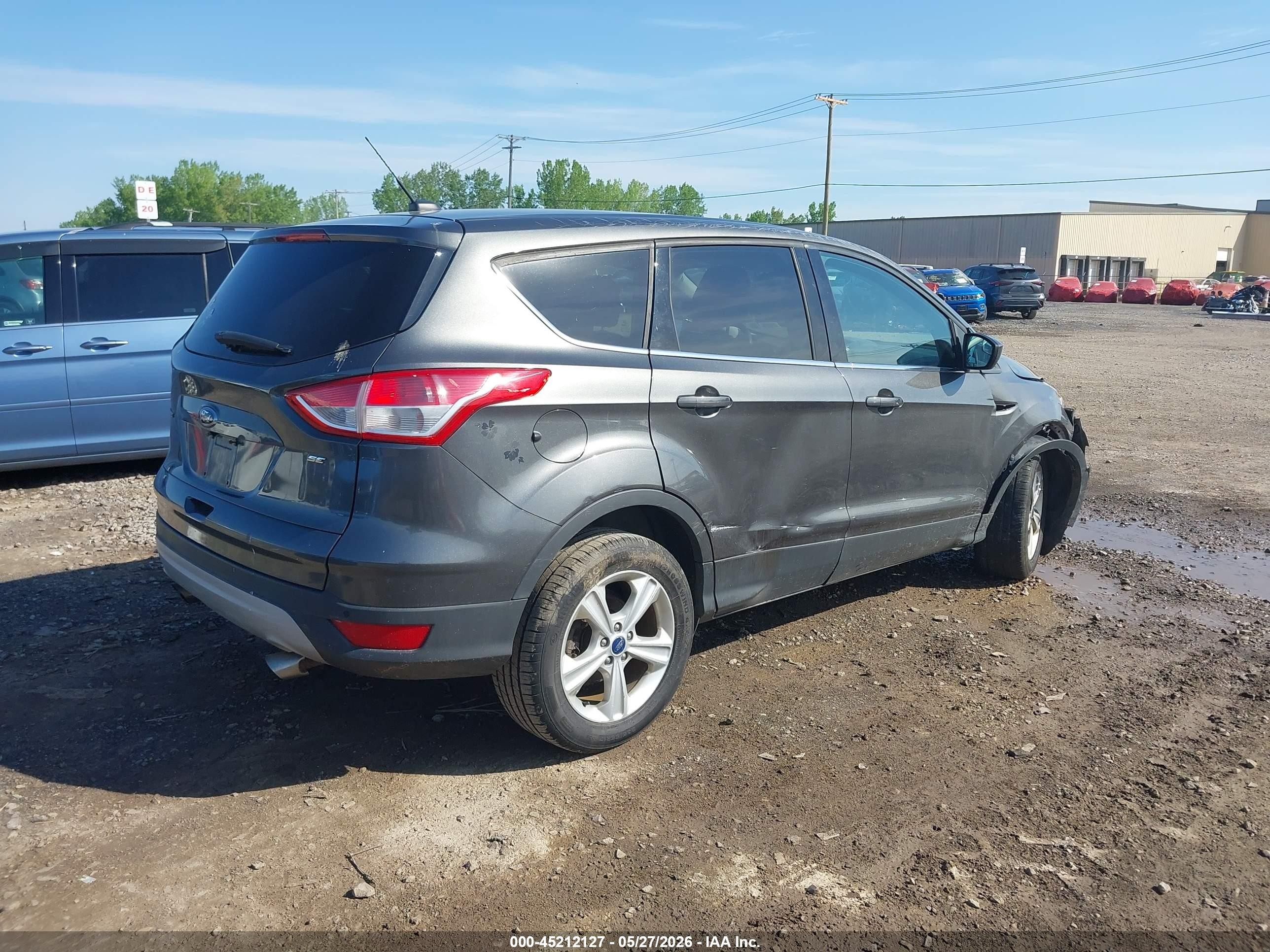 2015 Ford Escape Se Серый vin: 1FMCU0G79FUC80857