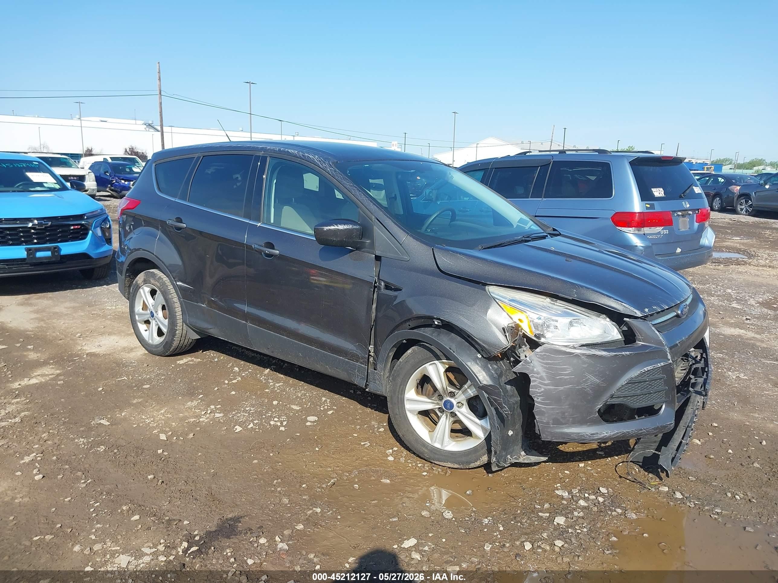 2015 Ford Escape Se Gray vin: 1FMCU0G79FUC80857