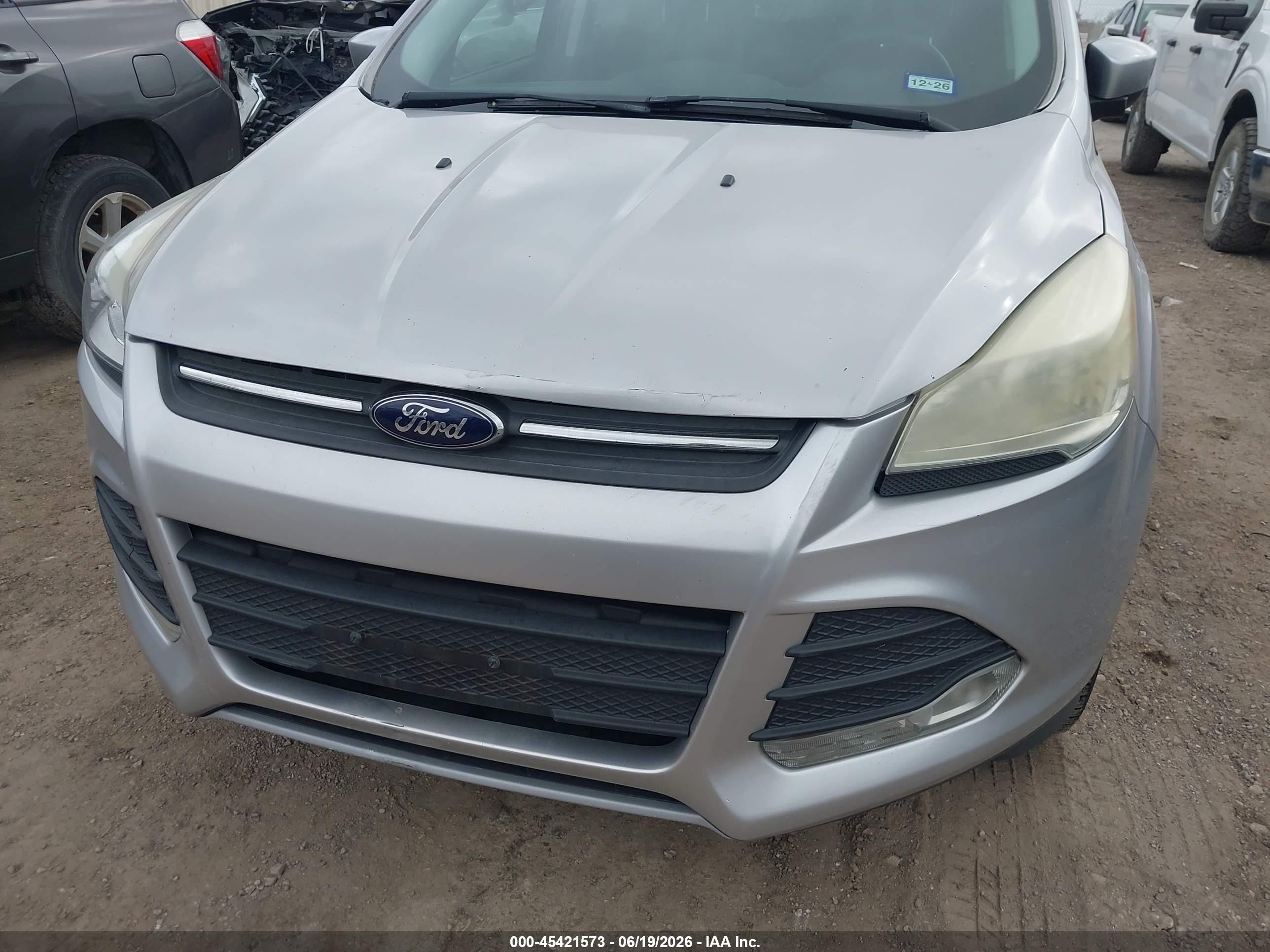 2015 Ford Escape Se Silver vin: 1FMCU0G7XFUA18930