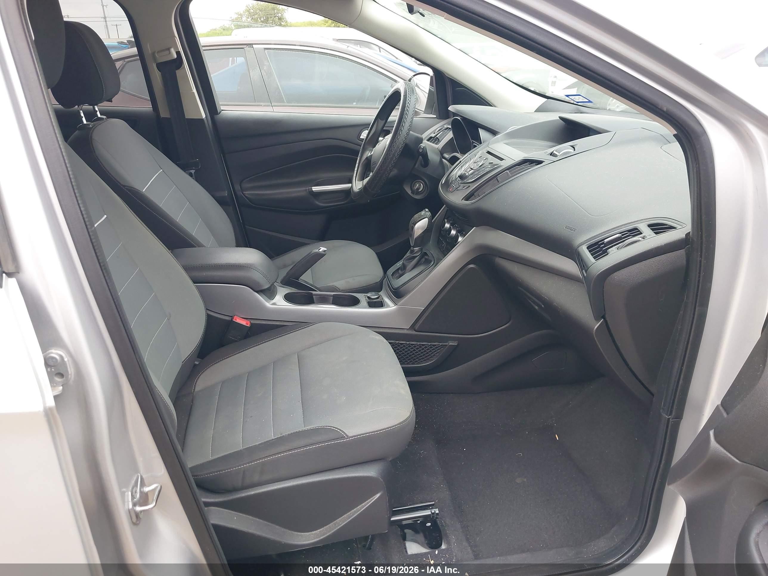 2015 Ford Escape Se Silver vin: 1FMCU0G7XFUA18930