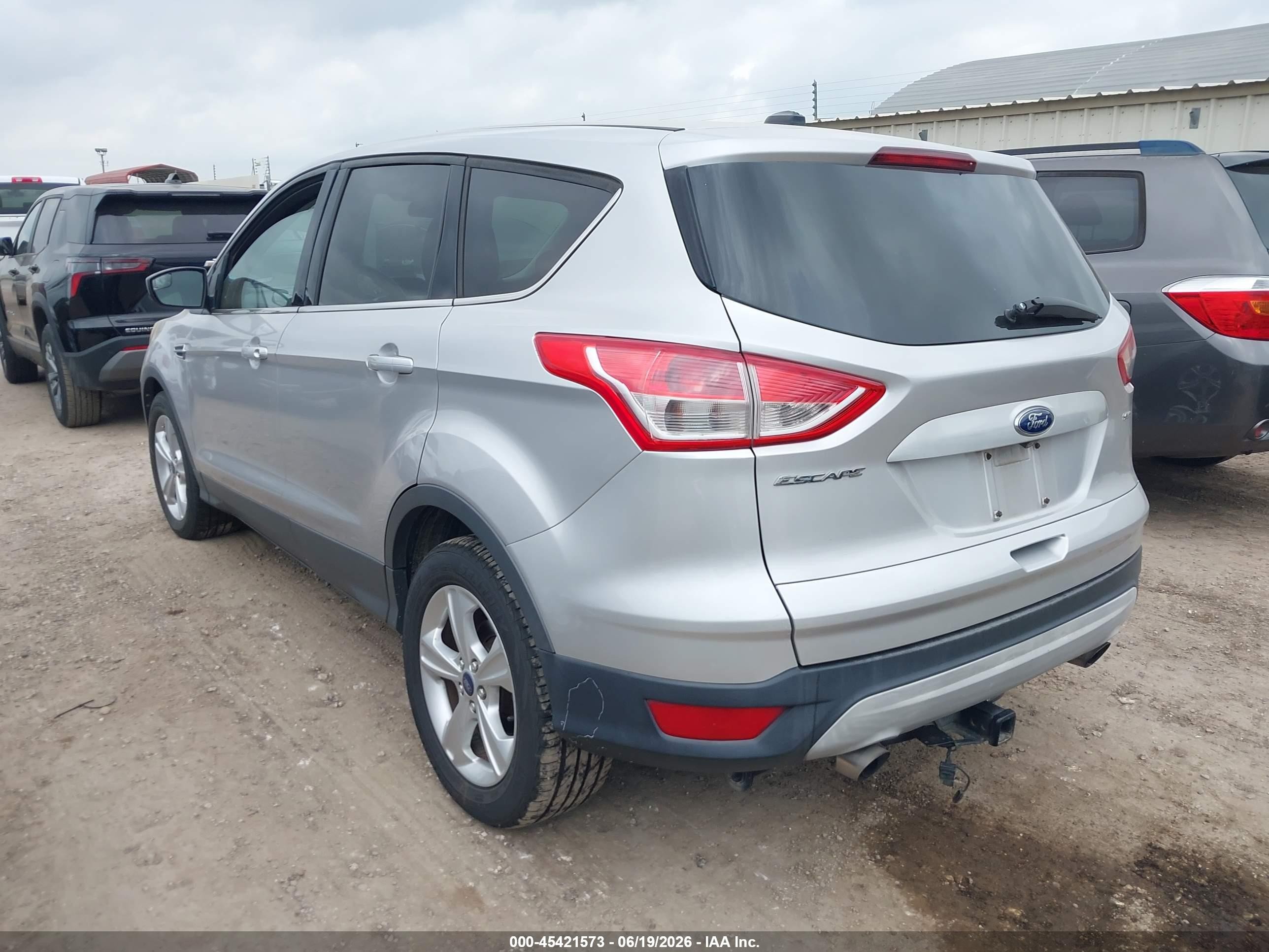 2015 Ford Escape Se Silver vin: 1FMCU0G7XFUA18930