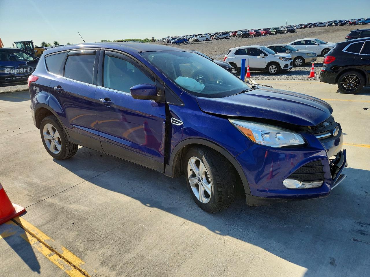 2015 Ford Escape Se Blue vin: 1FMCU0G7XFUB28408