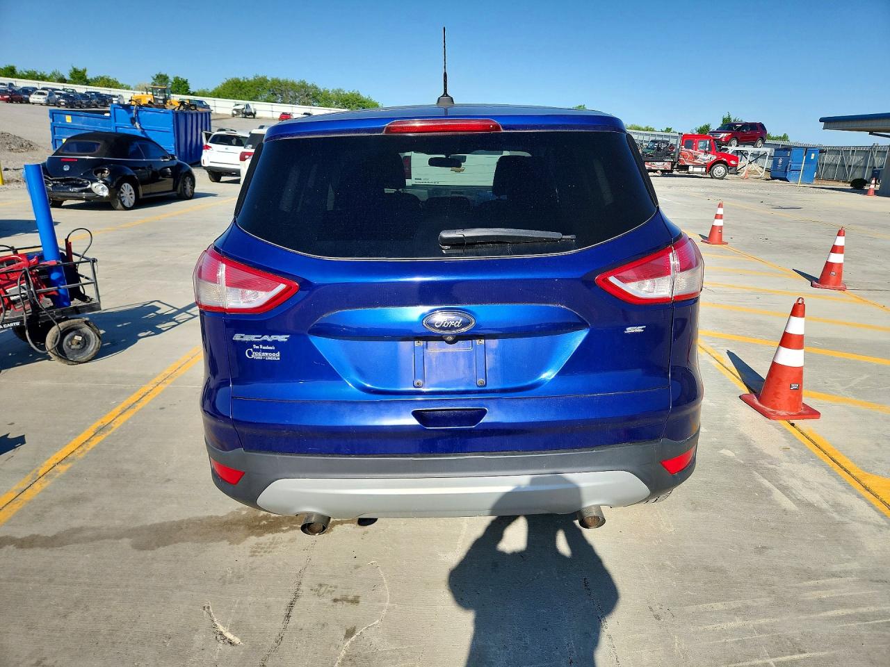 2015 Ford Escape Se Blue vin: 1FMCU0G7XFUB28408