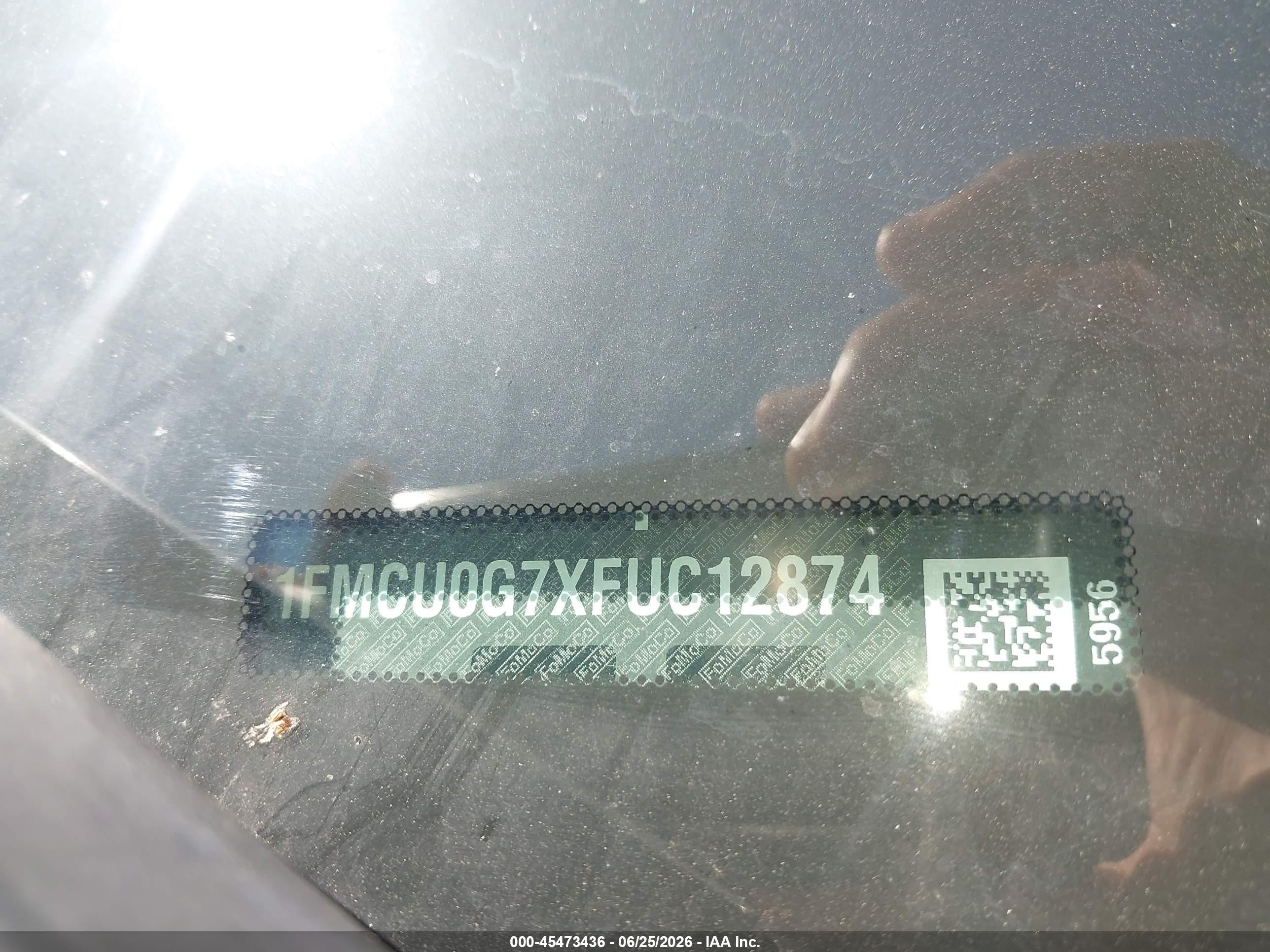2015 Ford Escape Se Серый vin: 1FMCU0G7XFUC12874