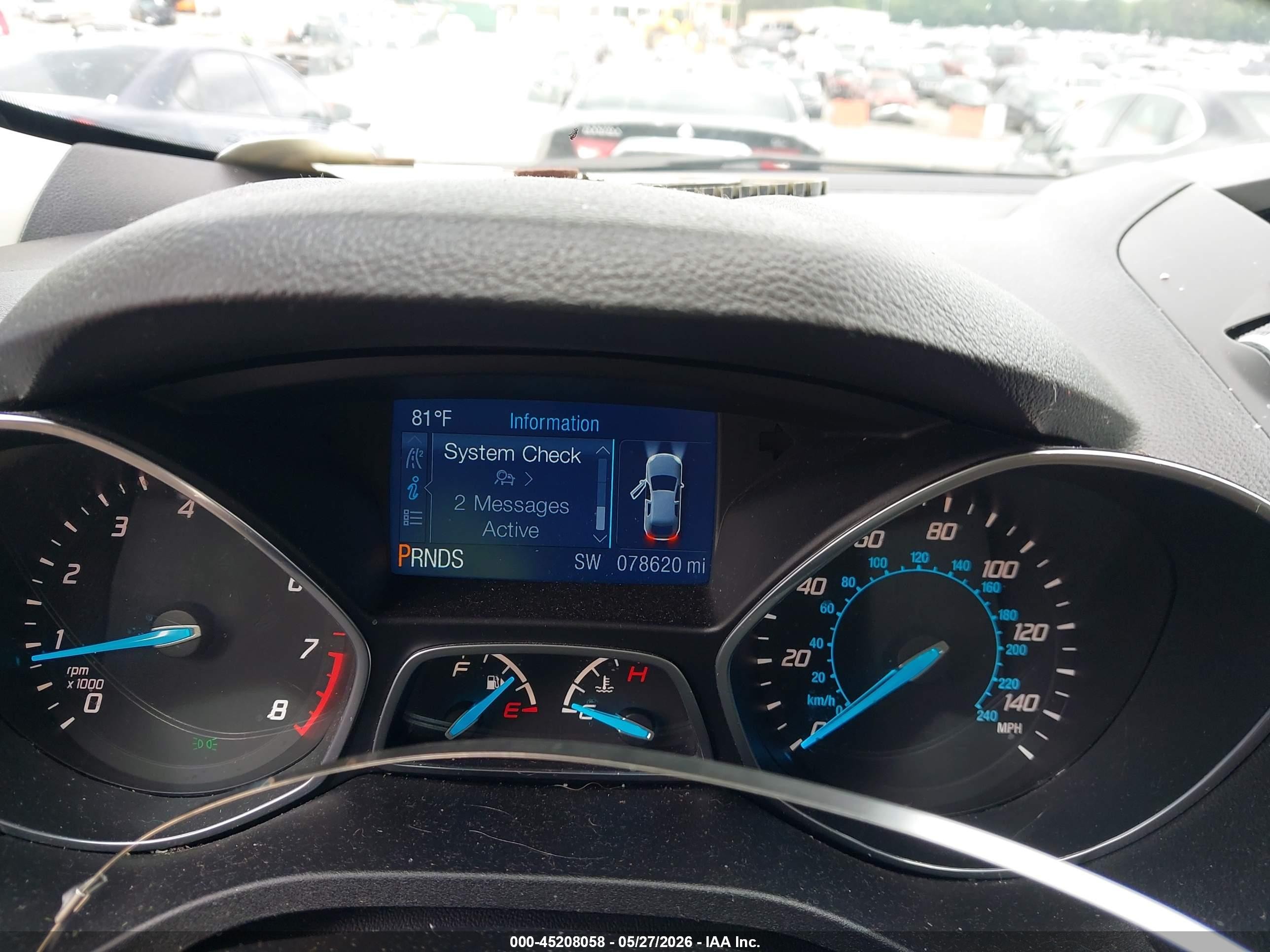 2015 Ford Escape Se White vin: 1FMCU0G7XFUC31876