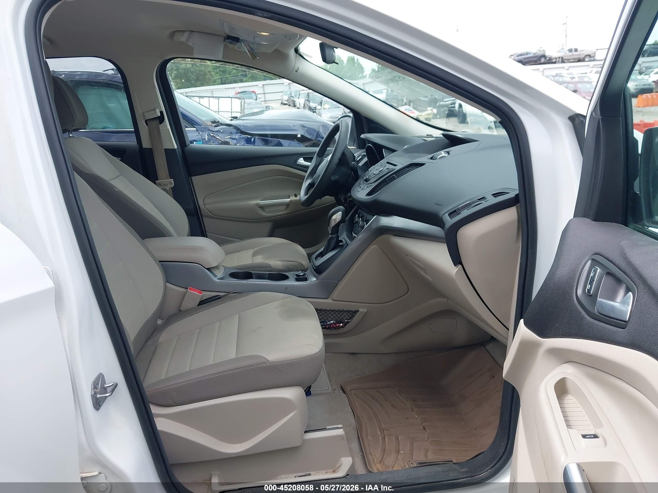2015 Ford Escape Se White vin: 1FMCU0G7XFUC31876