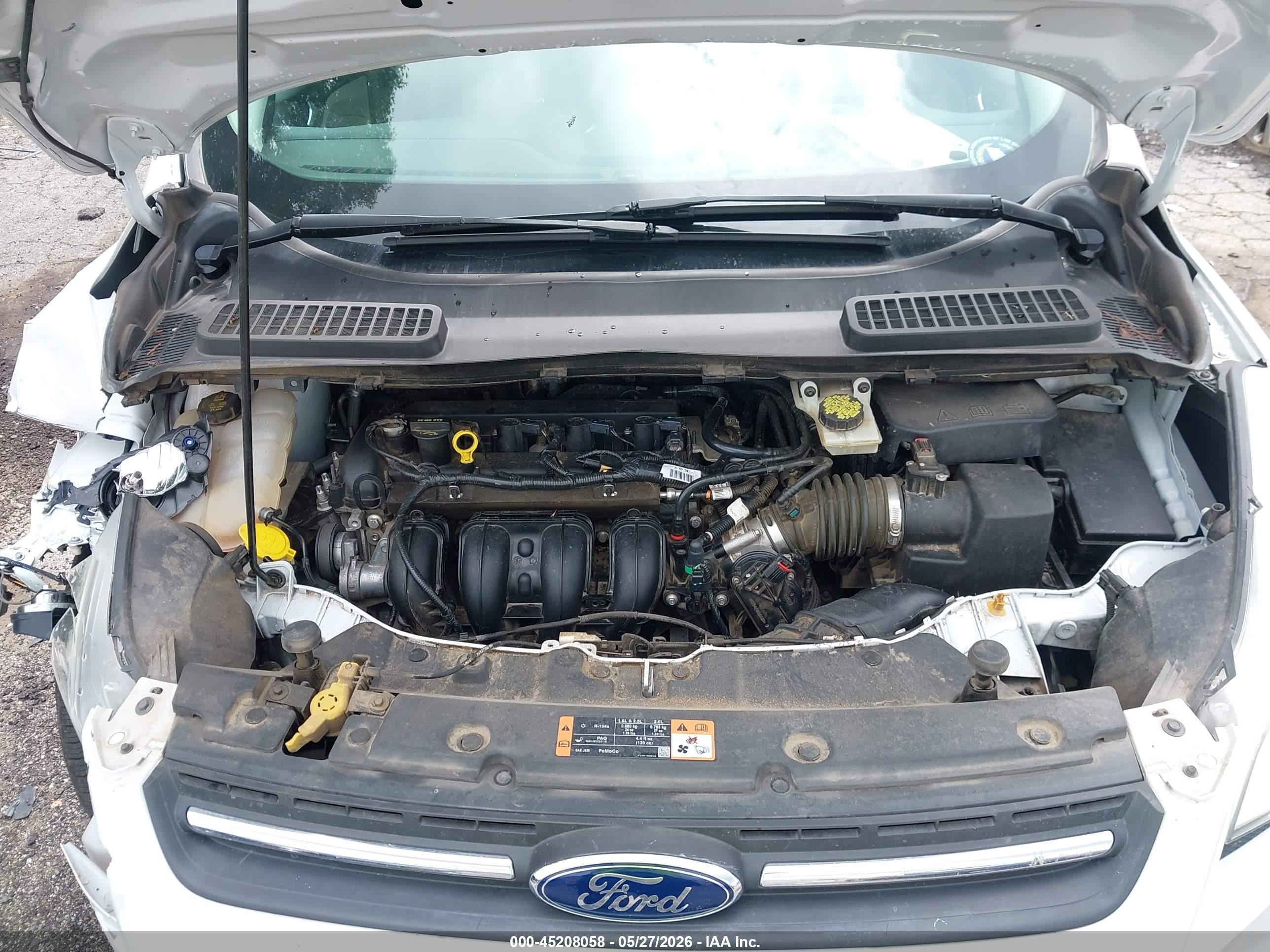 2015 Ford Escape Se White vin: 1FMCU0G7XFUC31876