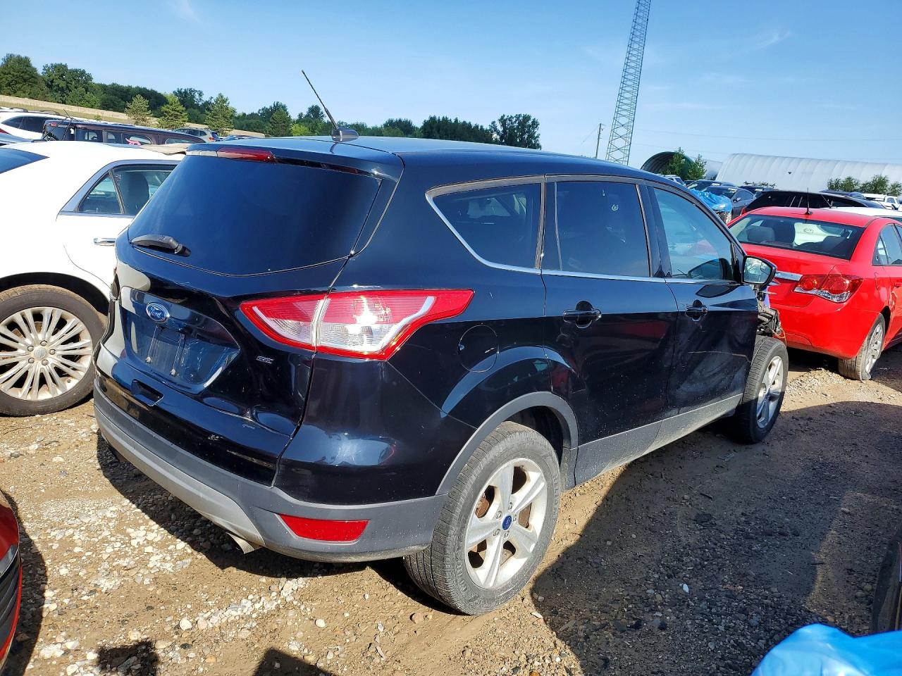 2016 Ford Escape Se Black vin: 1FMCU0G7XGUB22285