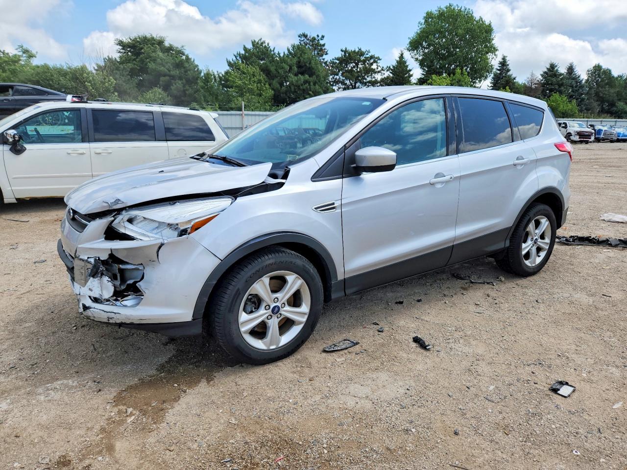 2013 Ford Escape Se Silver vin: 1FMCU0G90DUB13401