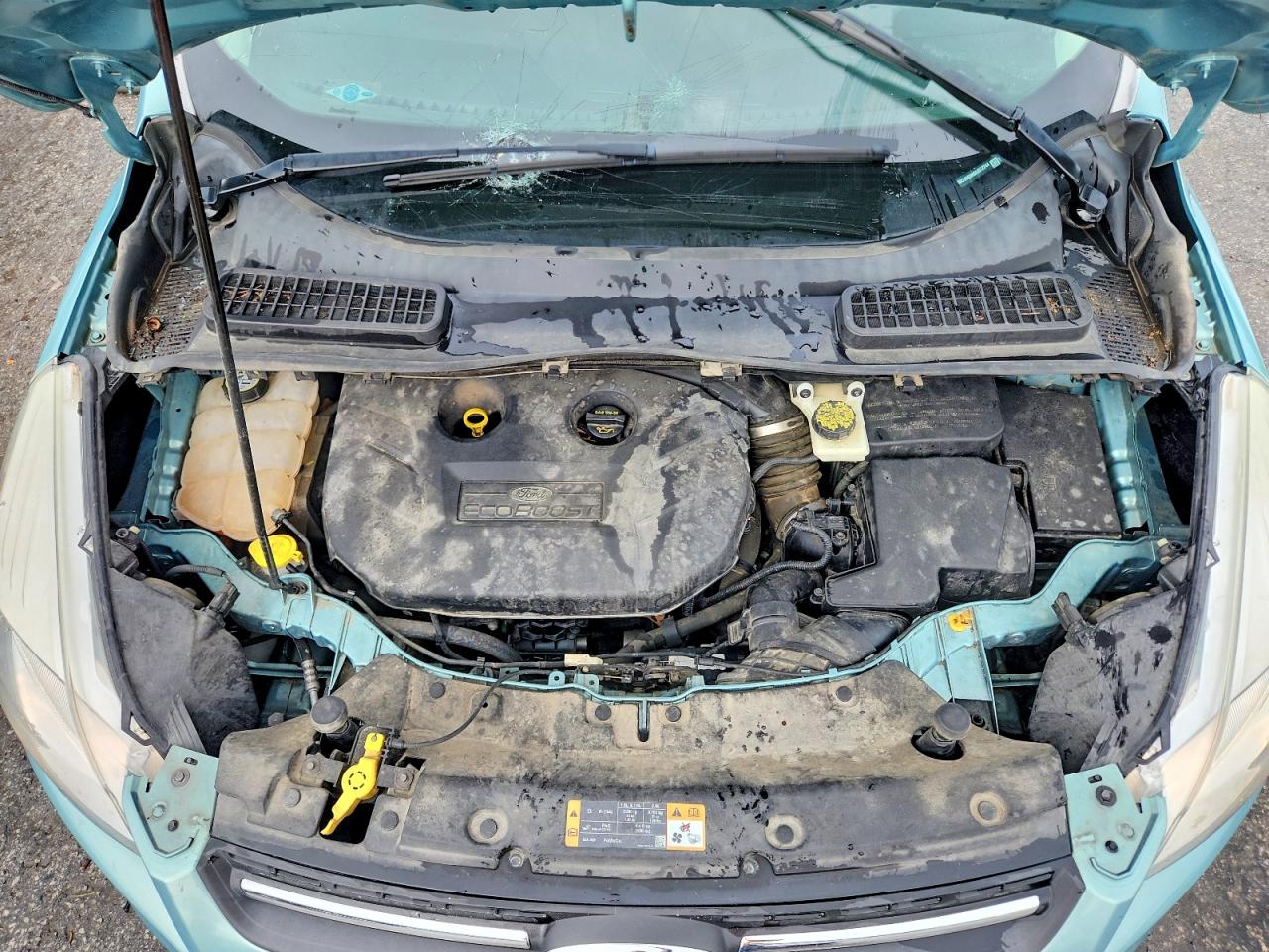 2013 Ford Escape Se Turquoise vin: 1FMCU0G90DUD72244