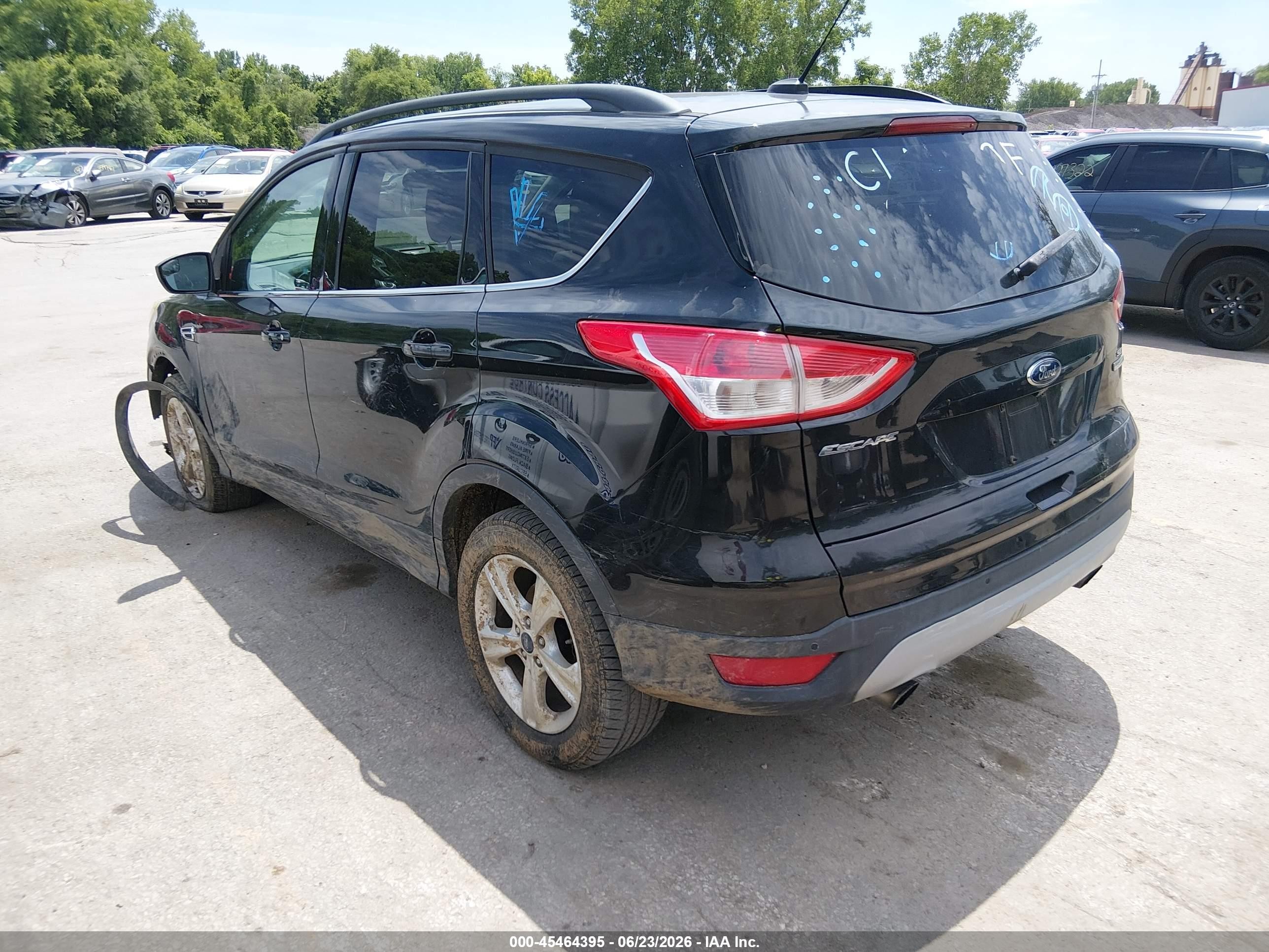 2014 Ford Escape Se Black vin: 1FMCU0G90EUC37203