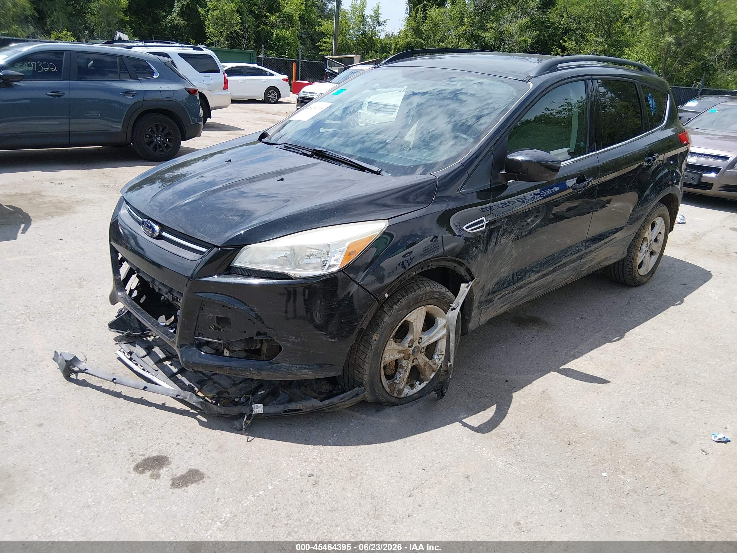 2014 Ford Escape Se Black vin: 1FMCU0G90EUC37203