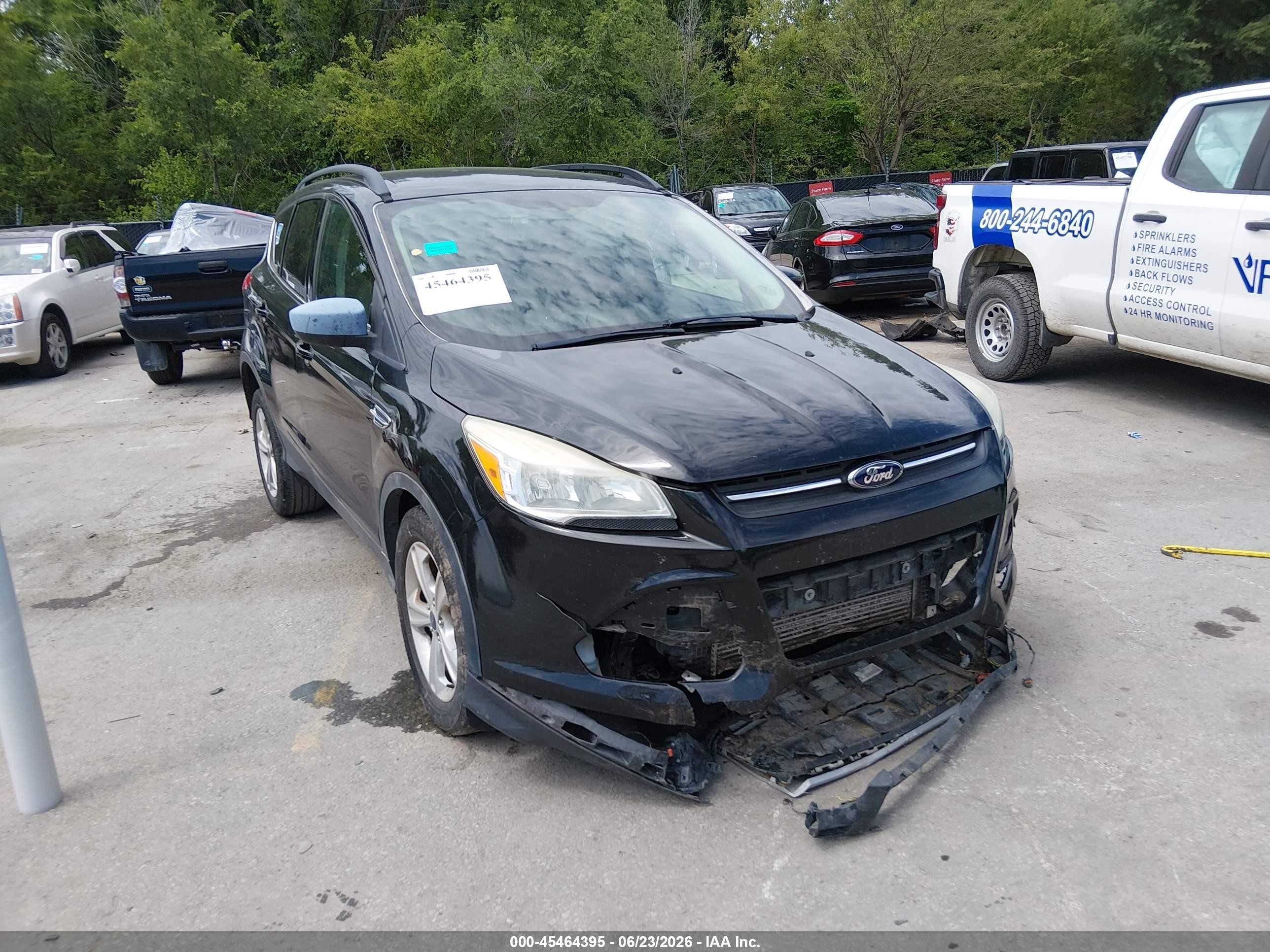 2014 Ford Escape Se Black vin: 1FMCU0G90EUC37203