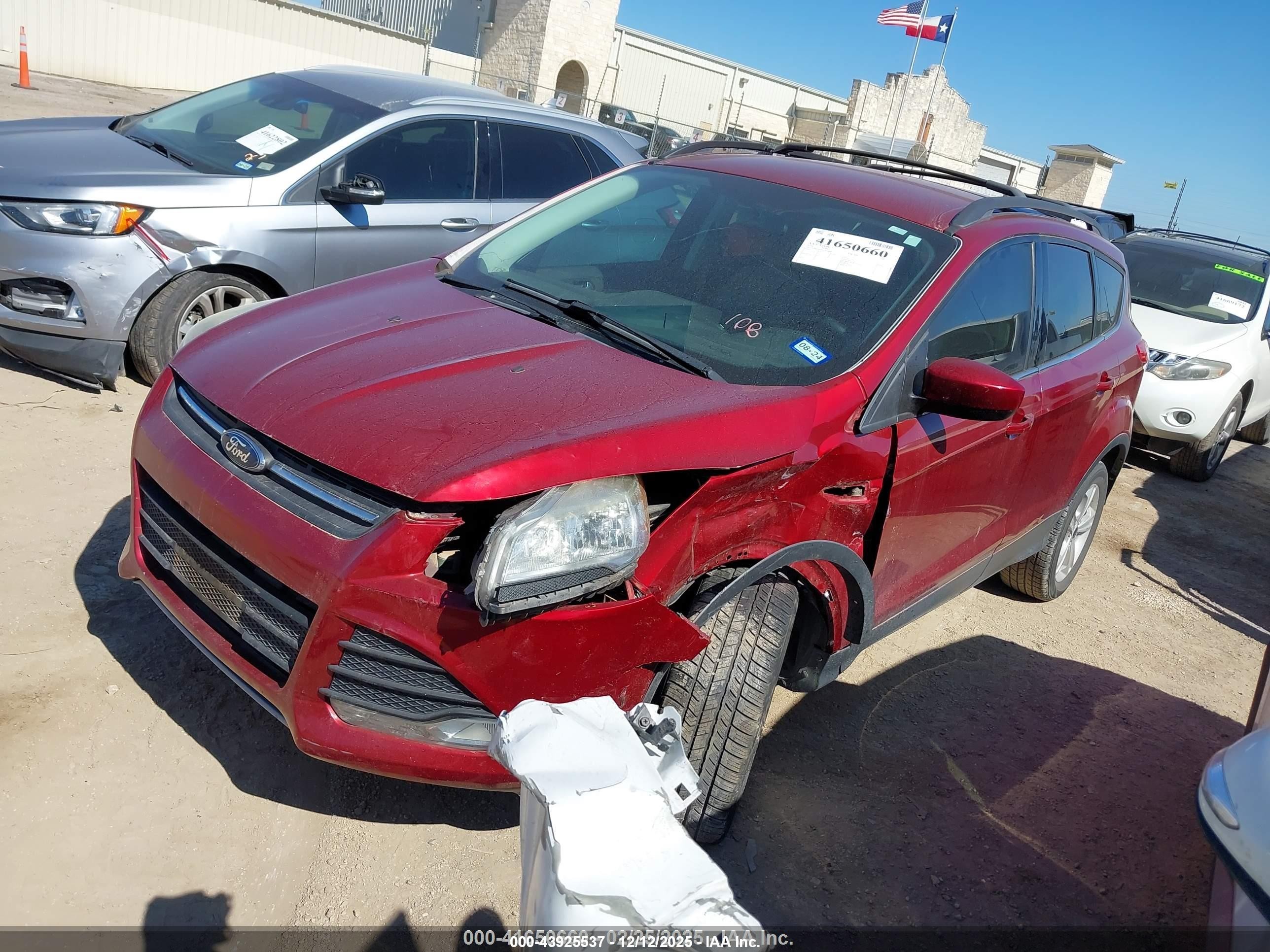 2014 Ford Escape Se Red vin: 1FMCU0G90EUD24406