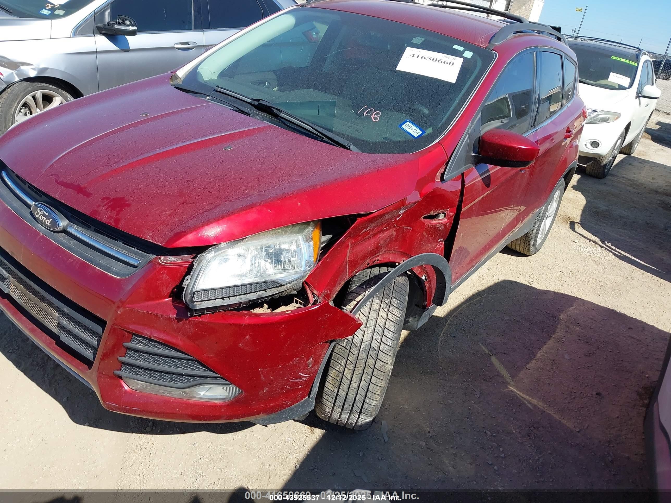 2014 Ford Escape Se Red vin: 1FMCU0G90EUD24406