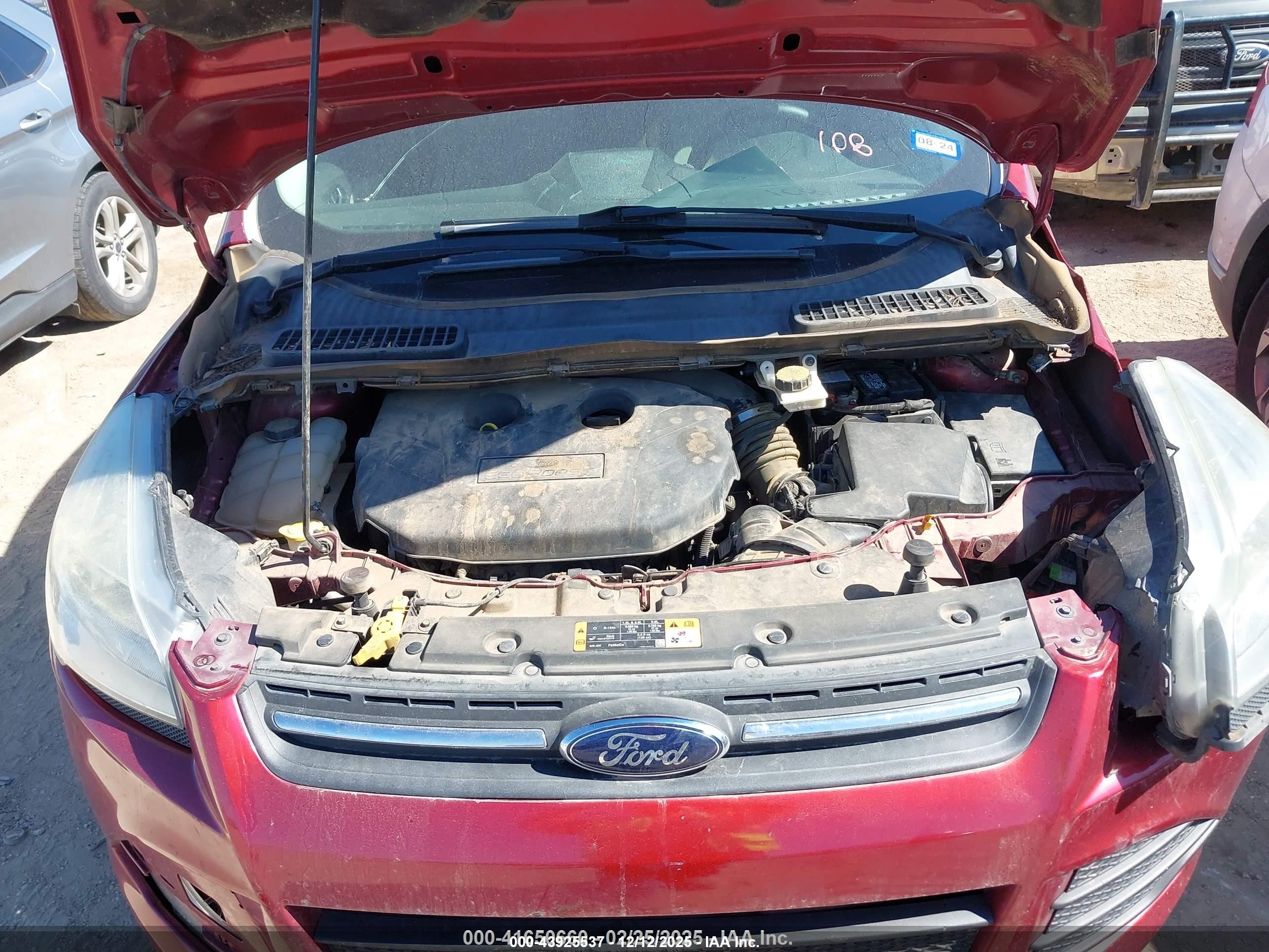 2014 Ford Escape Se Red vin: 1FMCU0G90EUD24406