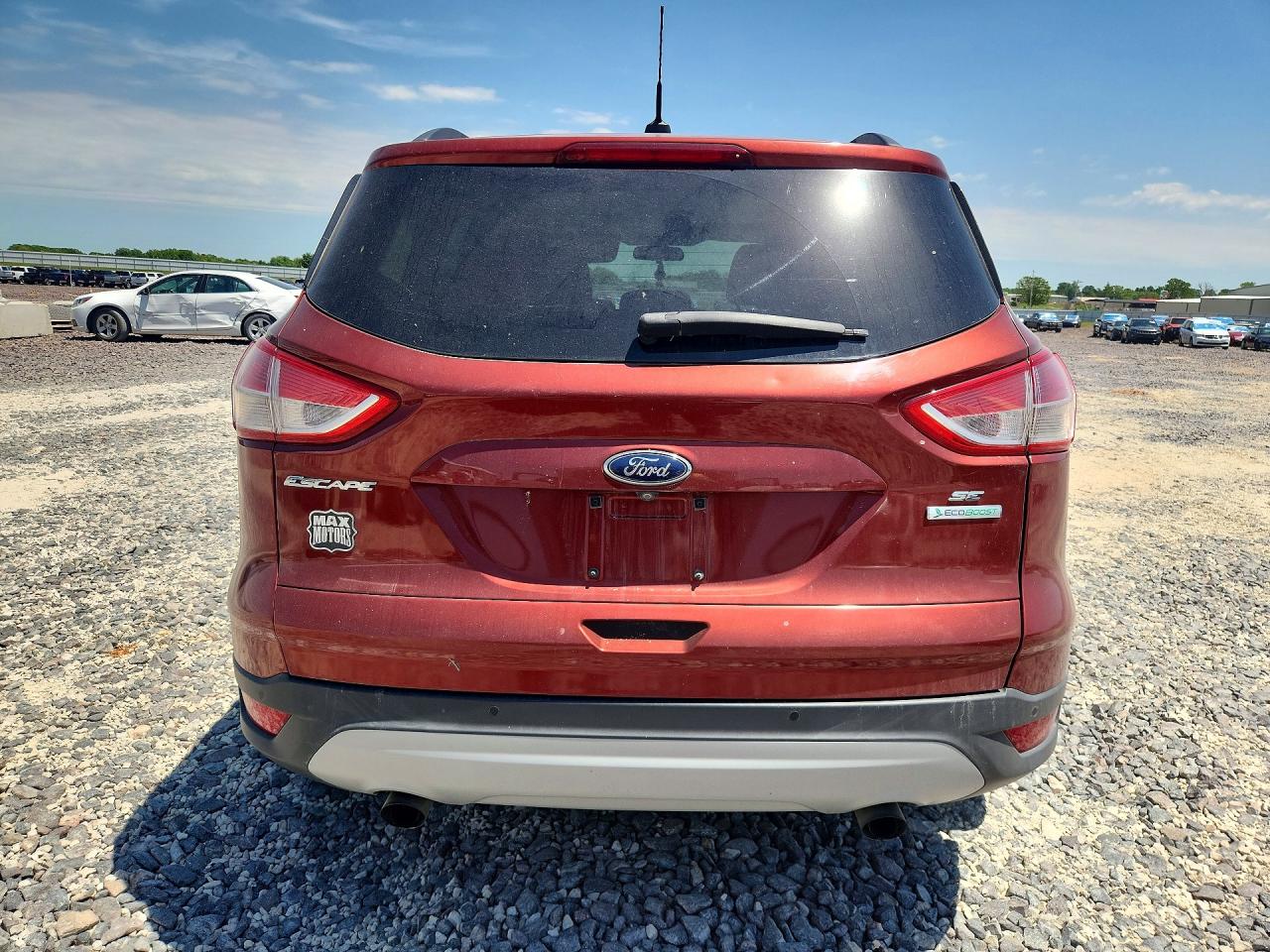 2014 Ford Escape Se Orange vin: 1FMCU0G90EUD80037