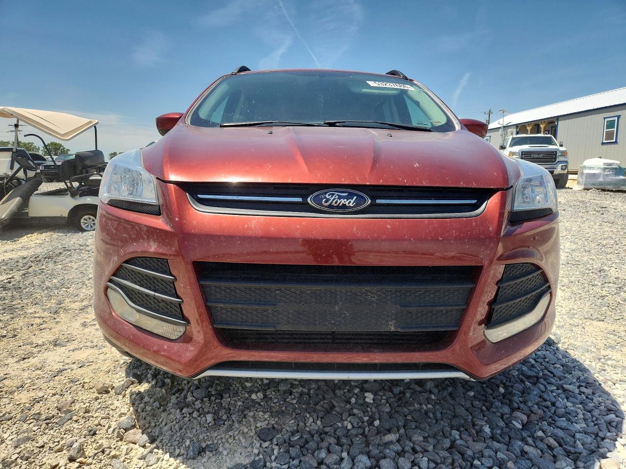 2014 Ford Escape Se Orange vin: 1FMCU0G90EUD80037