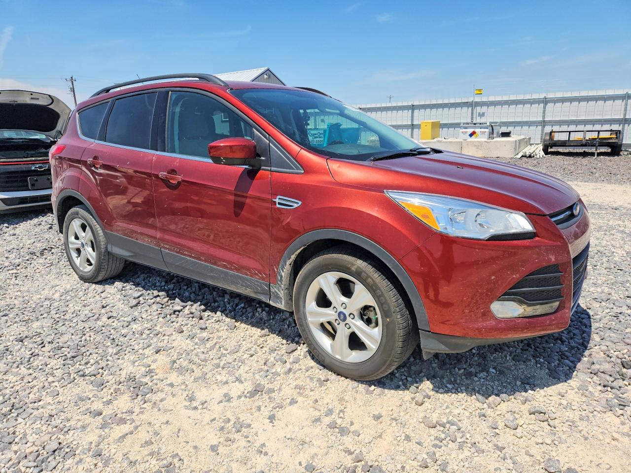 2014 Ford Escape Se Orange vin: 1FMCU0G90EUD80037