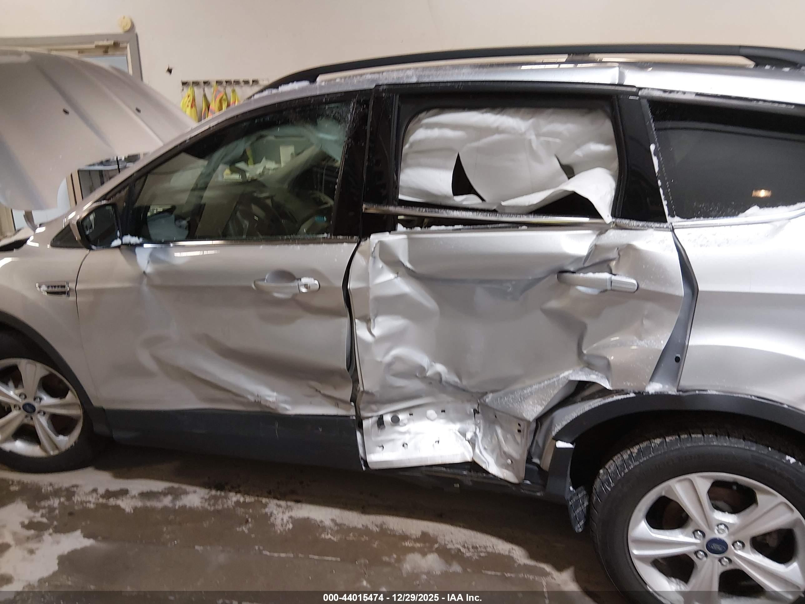 2015 Ford Escape Se Silver vin: 1FMCU0G90FUA58211