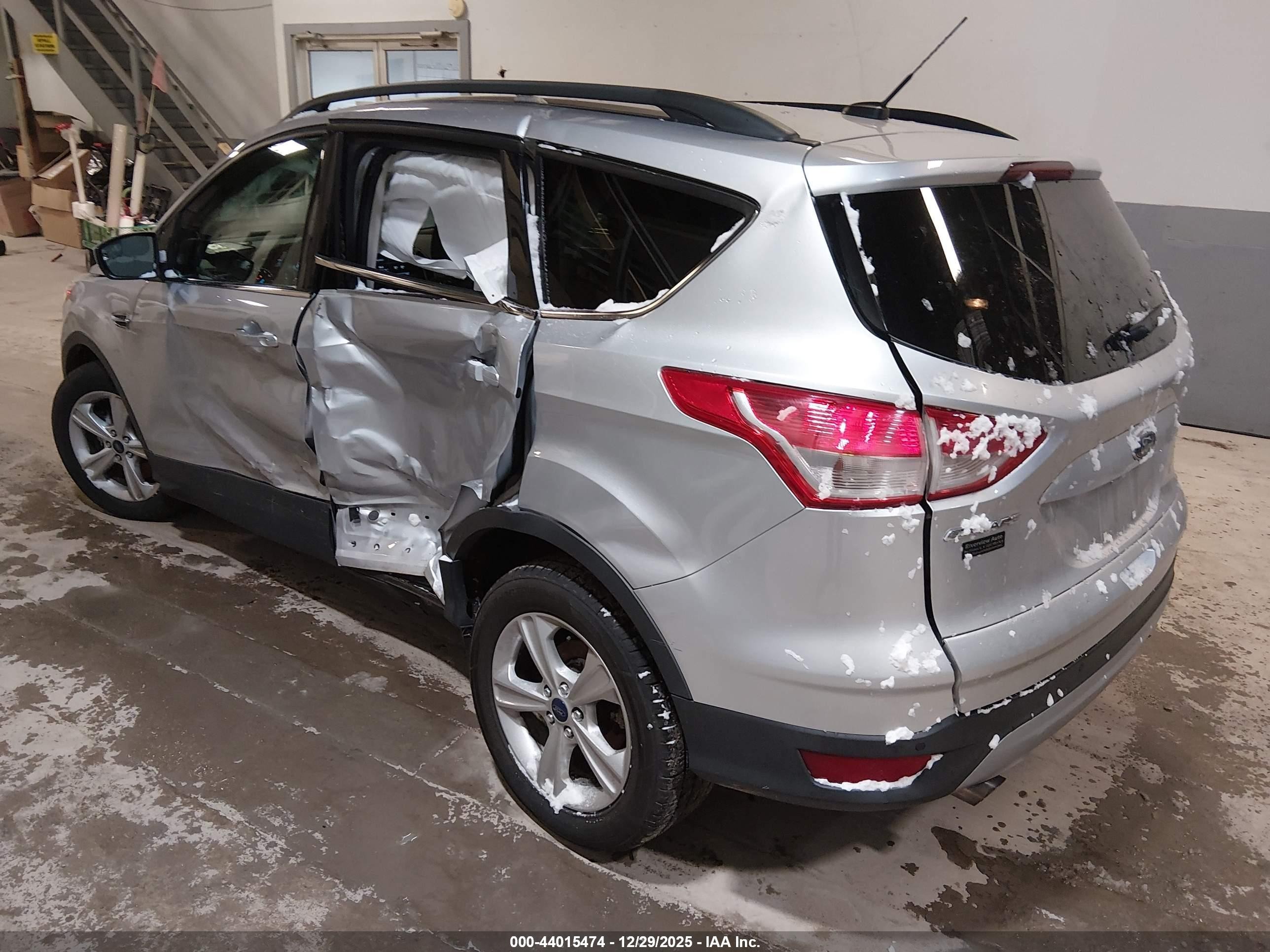 2015 Ford Escape Se Silver vin: 1FMCU0G90FUA58211