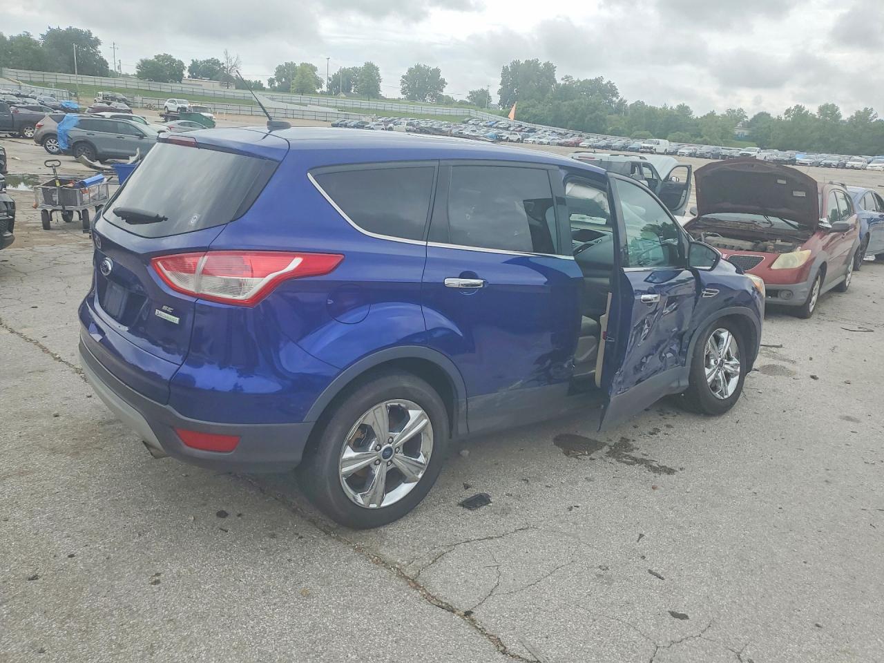 2015 Ford Escape Se Blue vin: 1FMCU0G90FUA80936