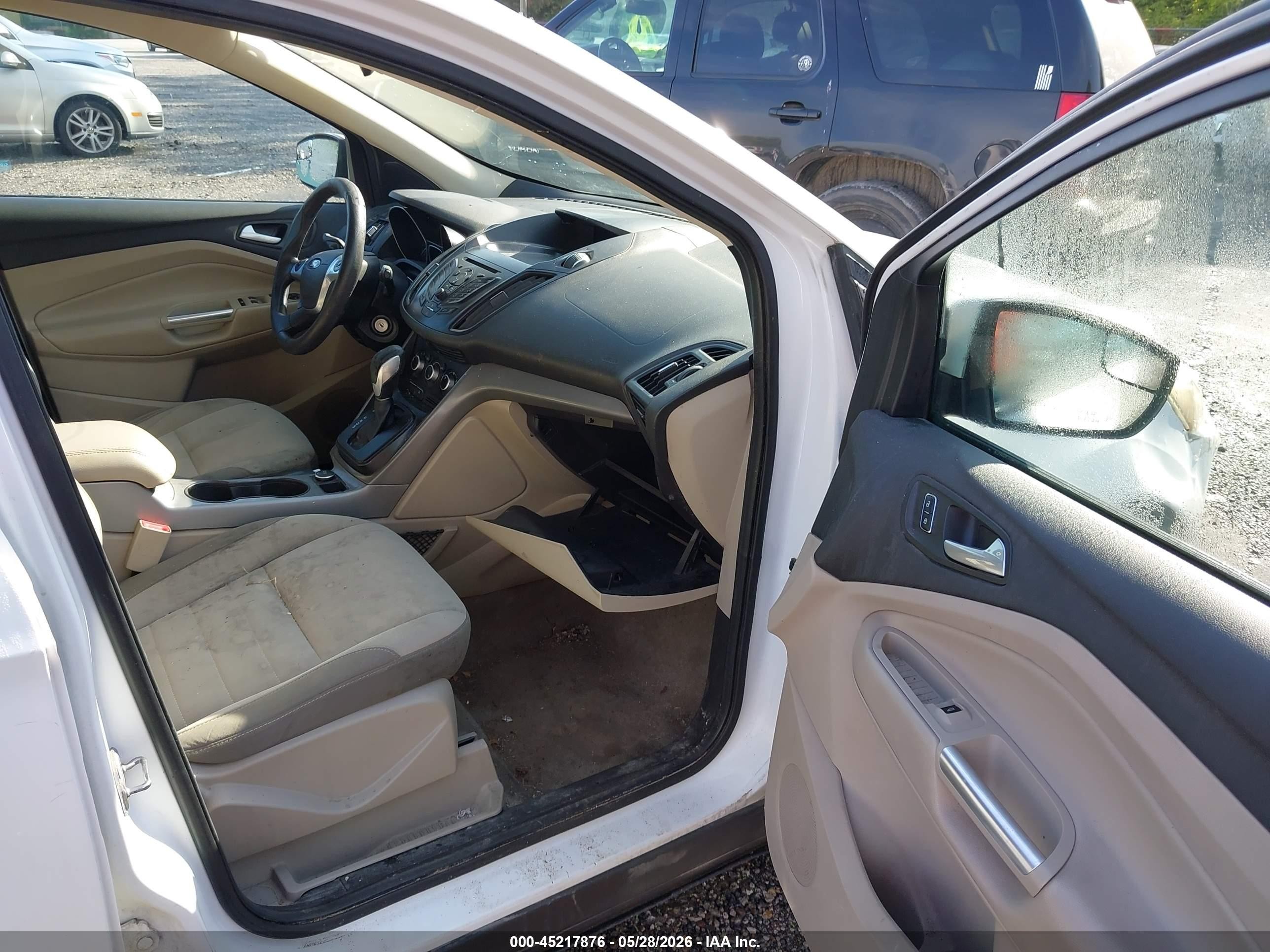 2015 Ford Escape Se White vin: 1FMCU0G90FUA93069