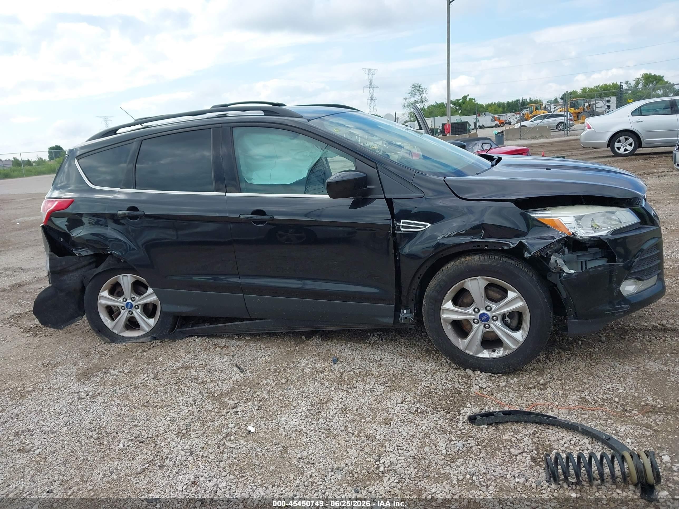 2013 Ford Escape Se Black vin: 1FMCU0G91DUA04252