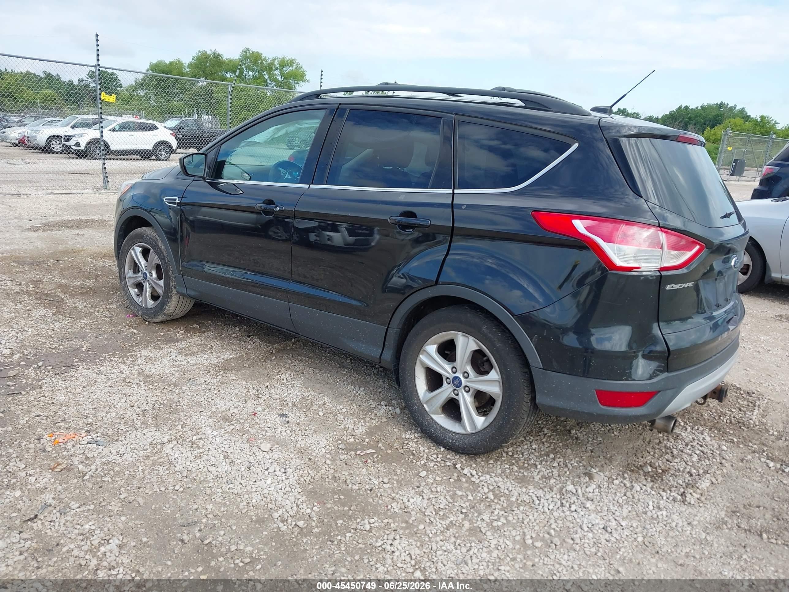 2013 Ford Escape Se Black vin: 1FMCU0G91DUA04252