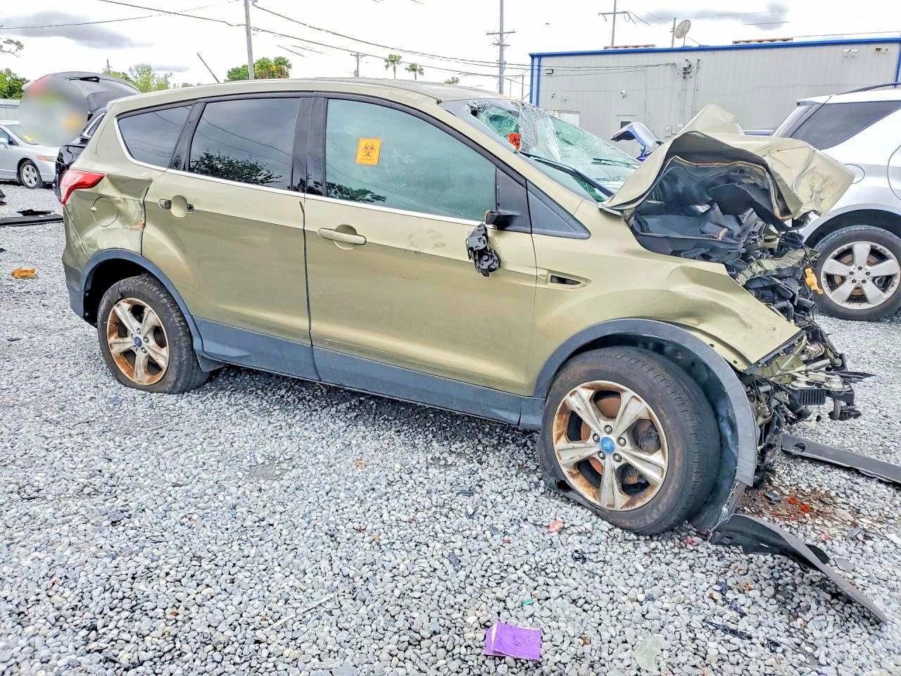 2013 Ford Escape Se Green vin: 1FMCU0G91DUA21892