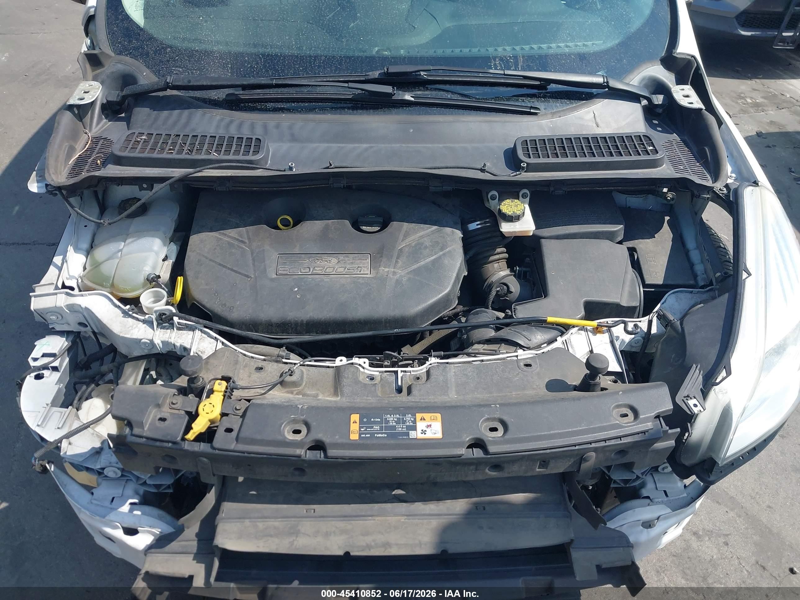 2014 Ford Escape Se White vin: 1FMCU0G91EUB31410