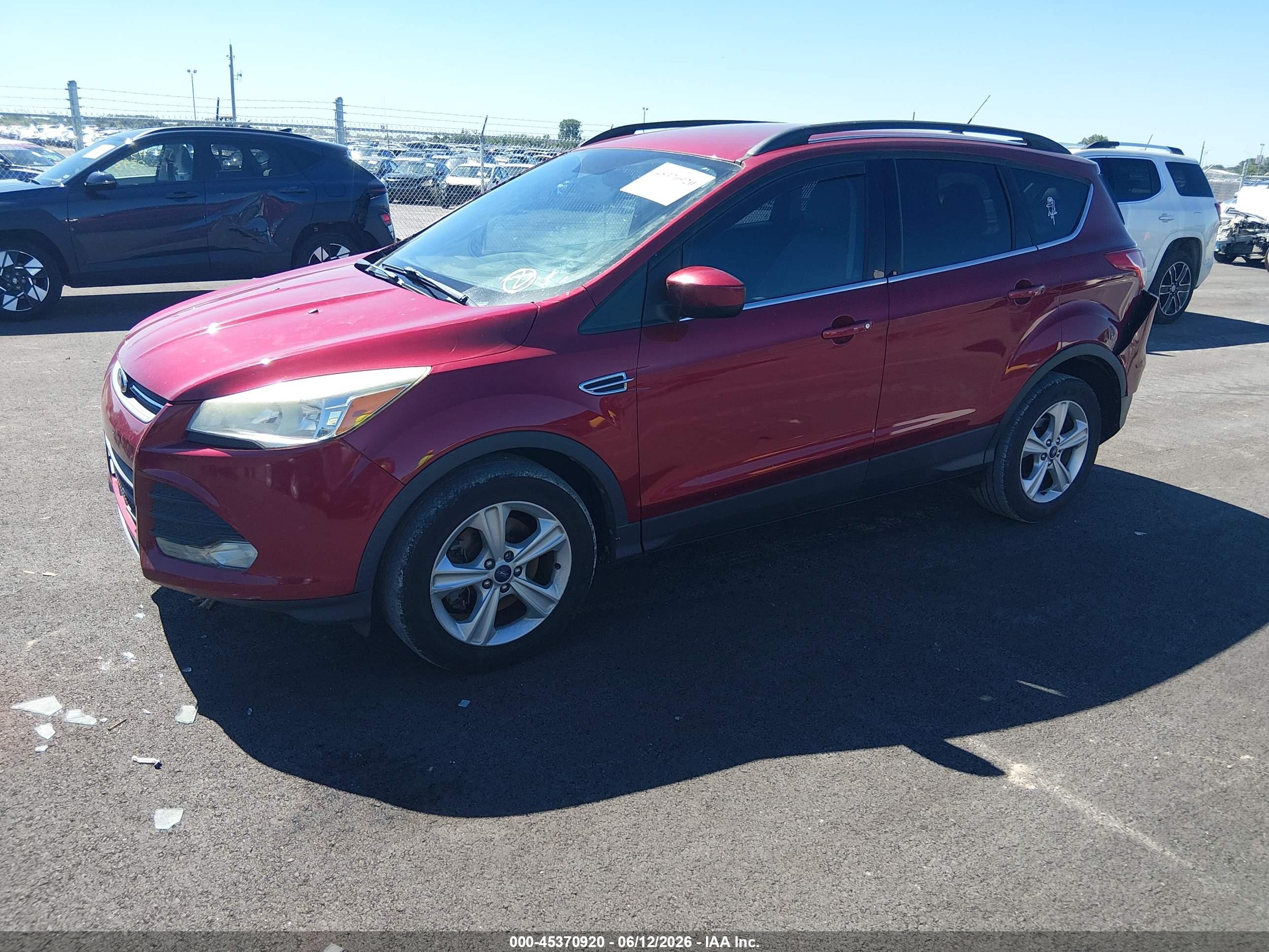 2014 Ford Escape Se Red vin: 1FMCU0G91EUB72104