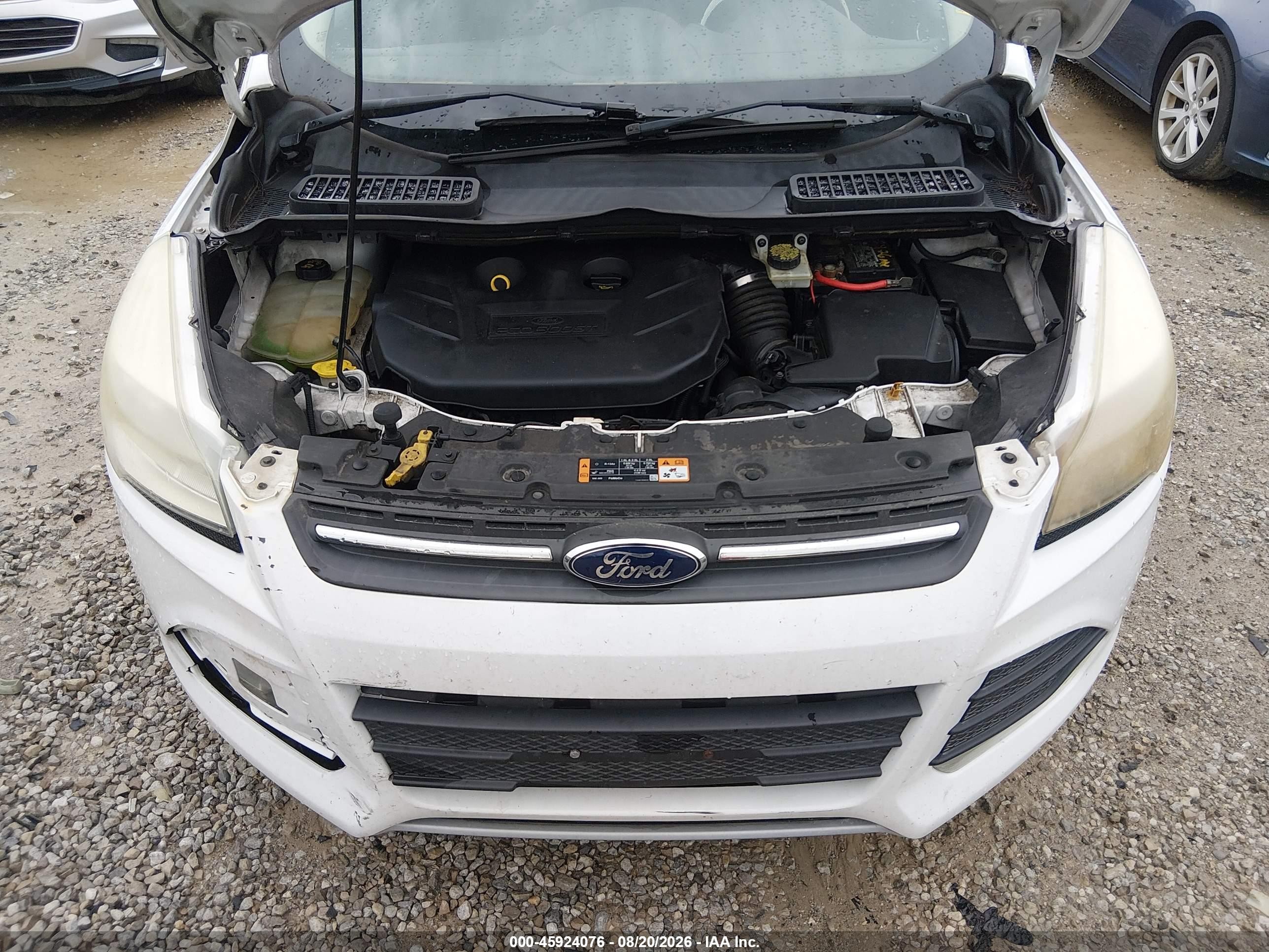 2014 Ford Escape Se White vin: 1FMCU0G91EUC60781