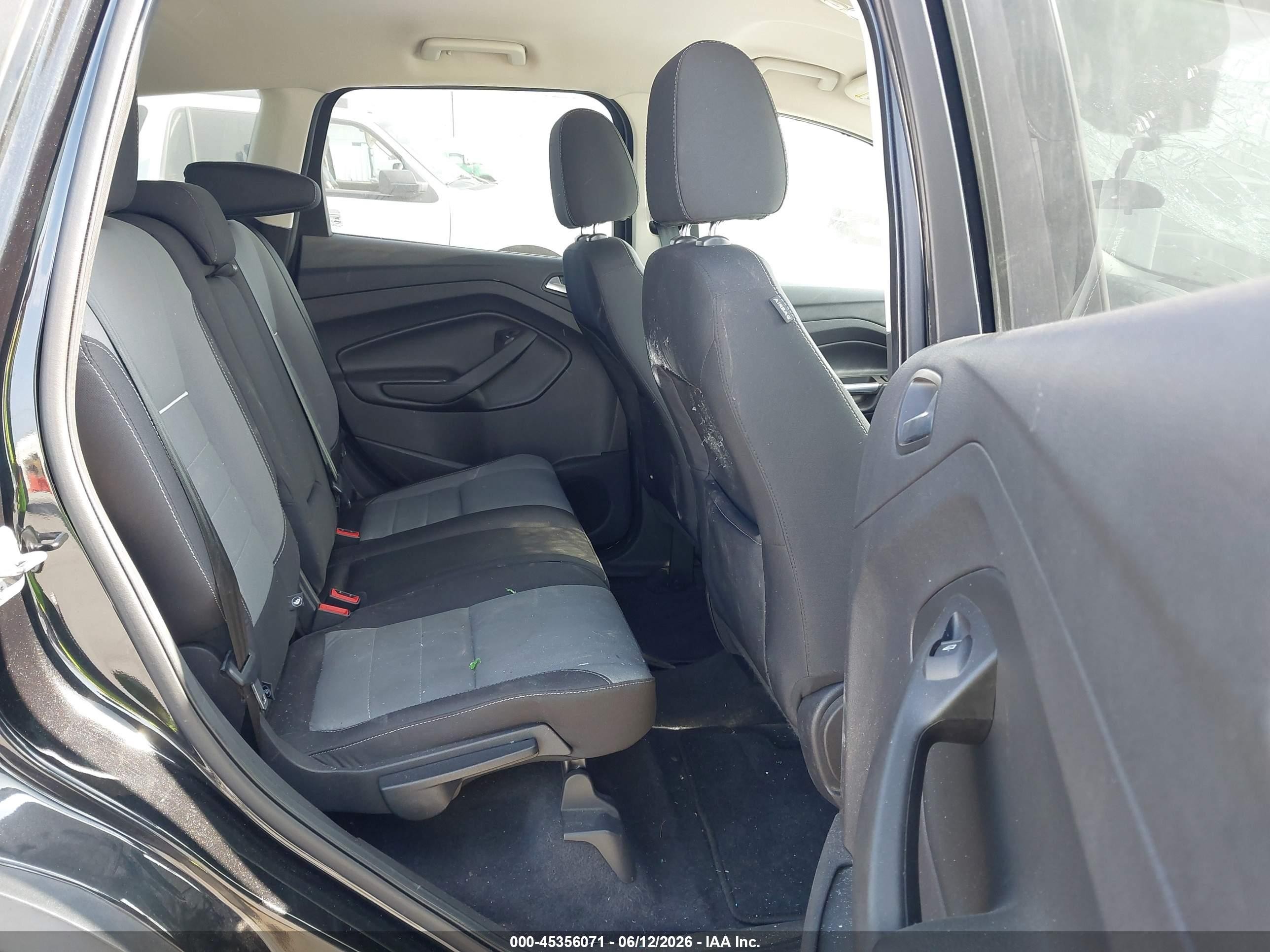 2014 Ford Escape Se Black vin: 1FMCU0G91EUD09168