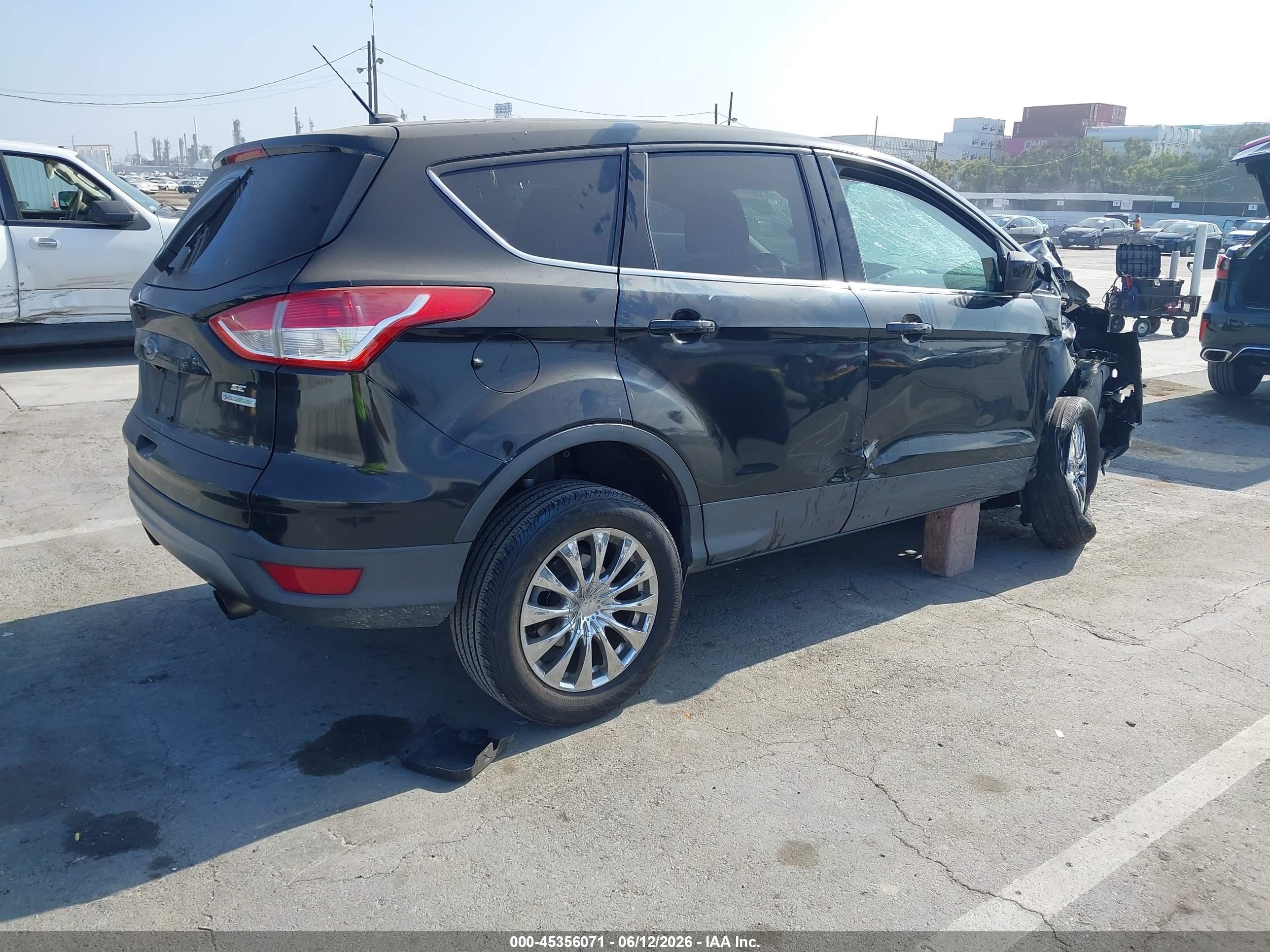 2014 Ford Escape Se Black vin: 1FMCU0G91EUD09168