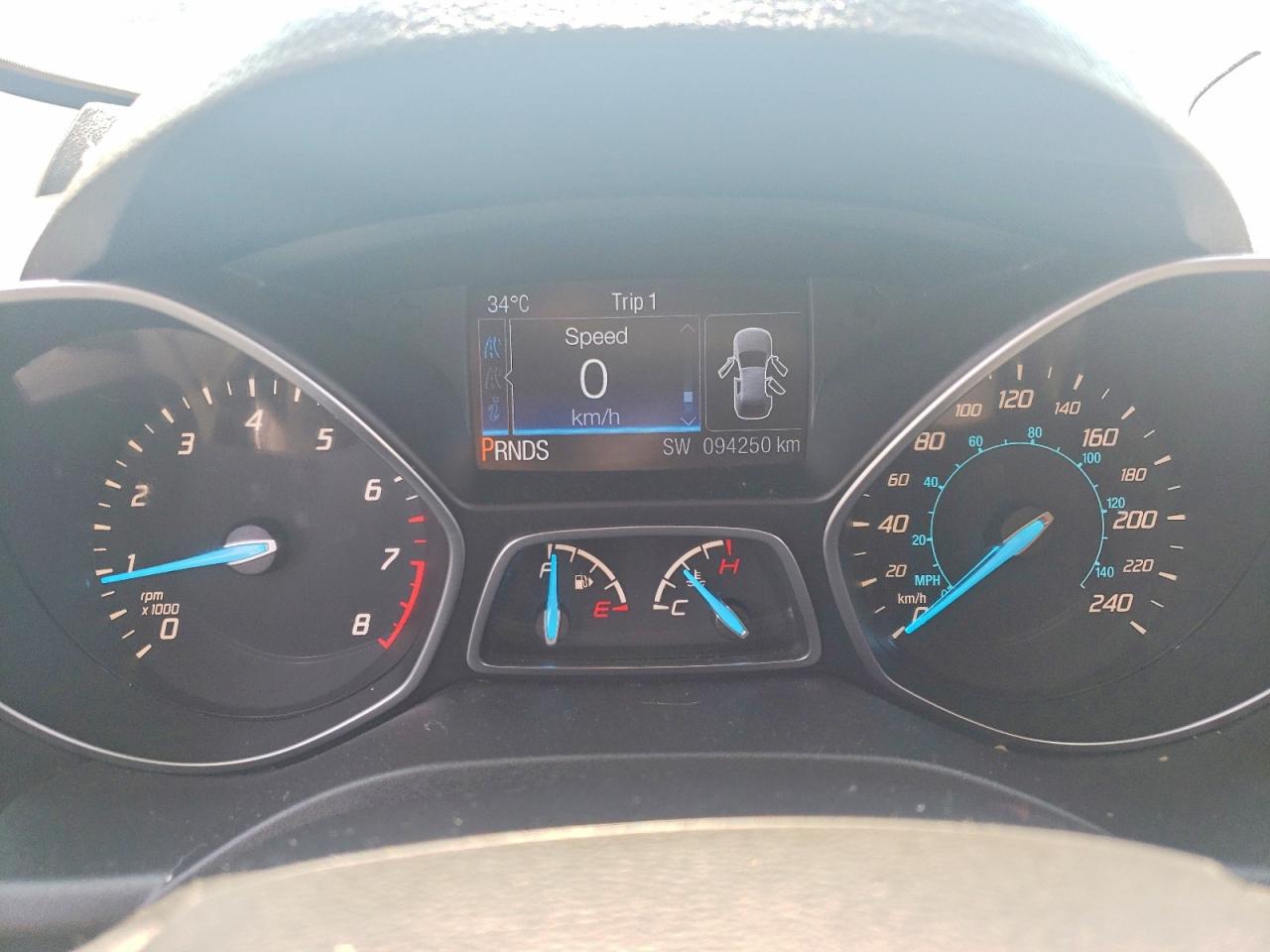 2014 Ford Escape Se Silver vin: 1FMCU0G91EUD19859