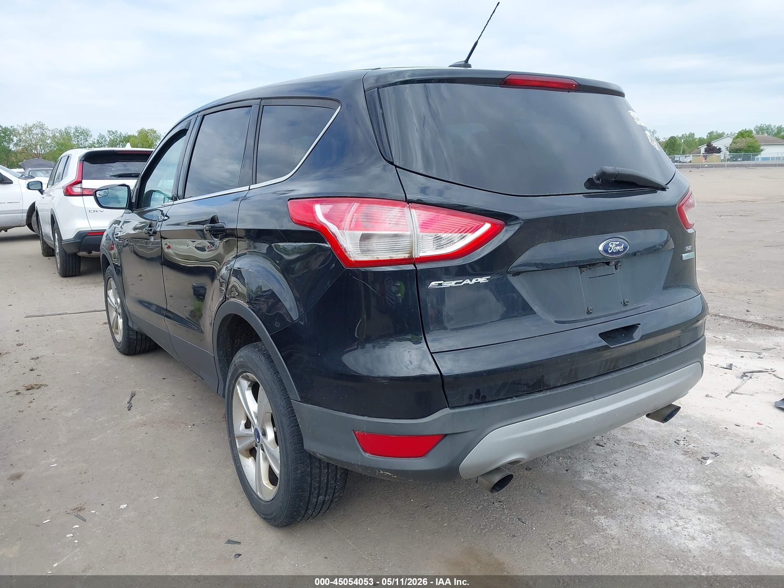 2015 Ford Escape Se Black vin: 1FMCU0G91FUB32493