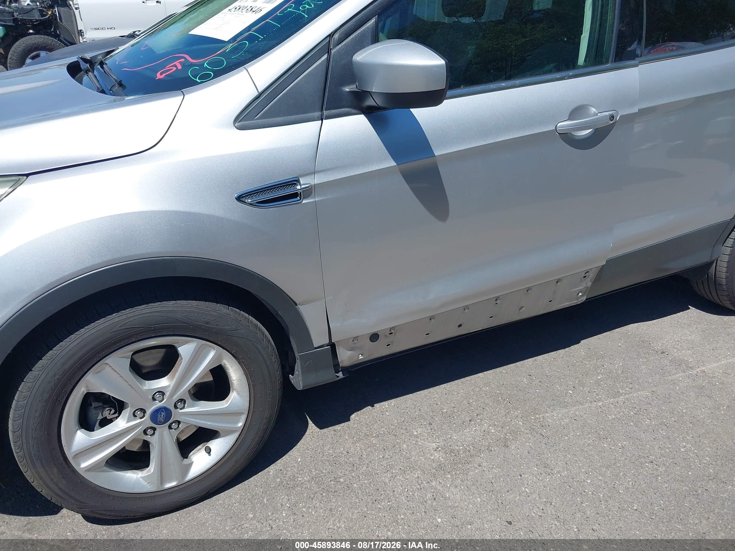 2015 Ford Escape Se Silver vin: 1FMCU0G91FUB32977