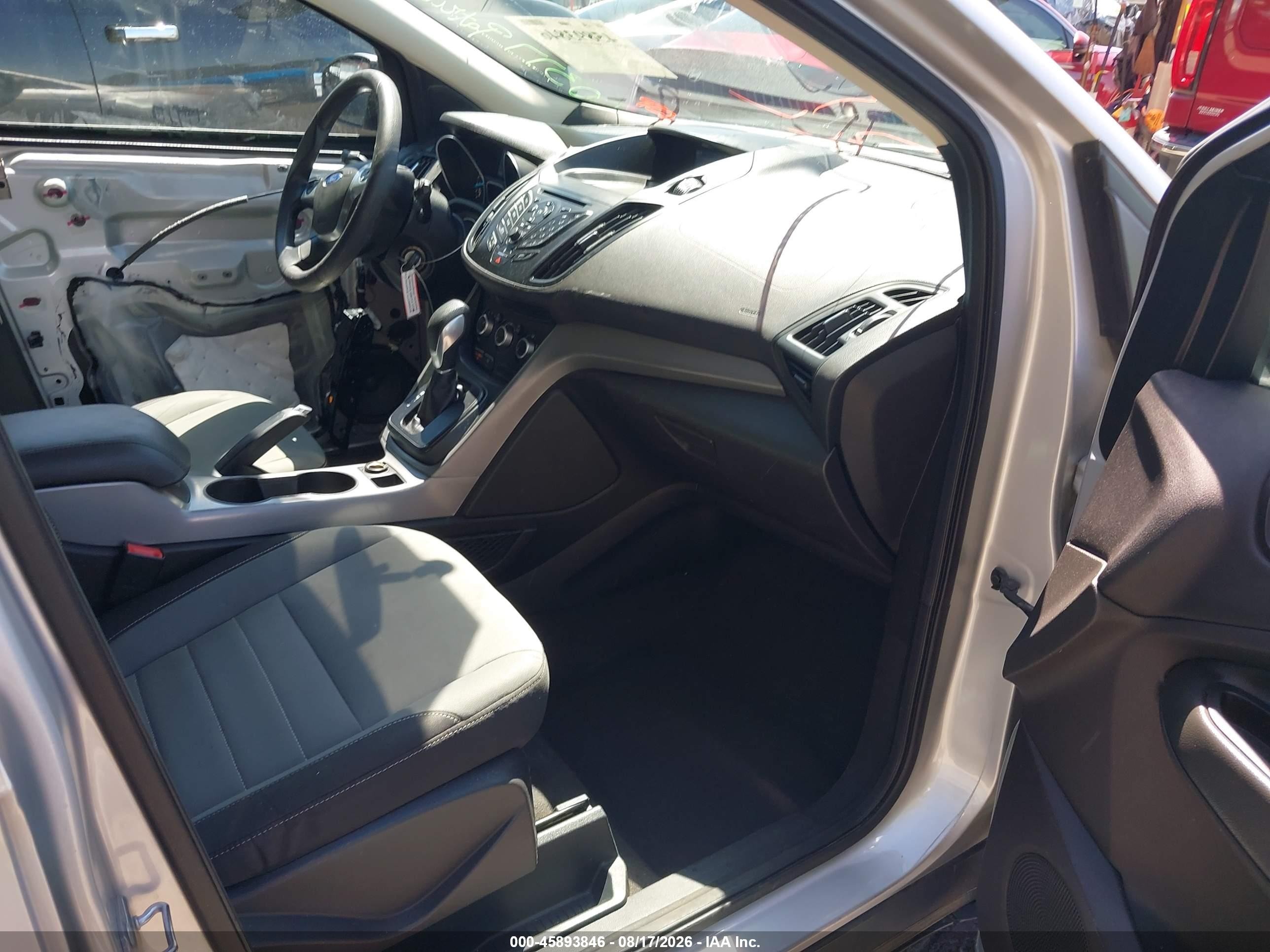 2015 Ford Escape Se Silver vin: 1FMCU0G91FUB32977