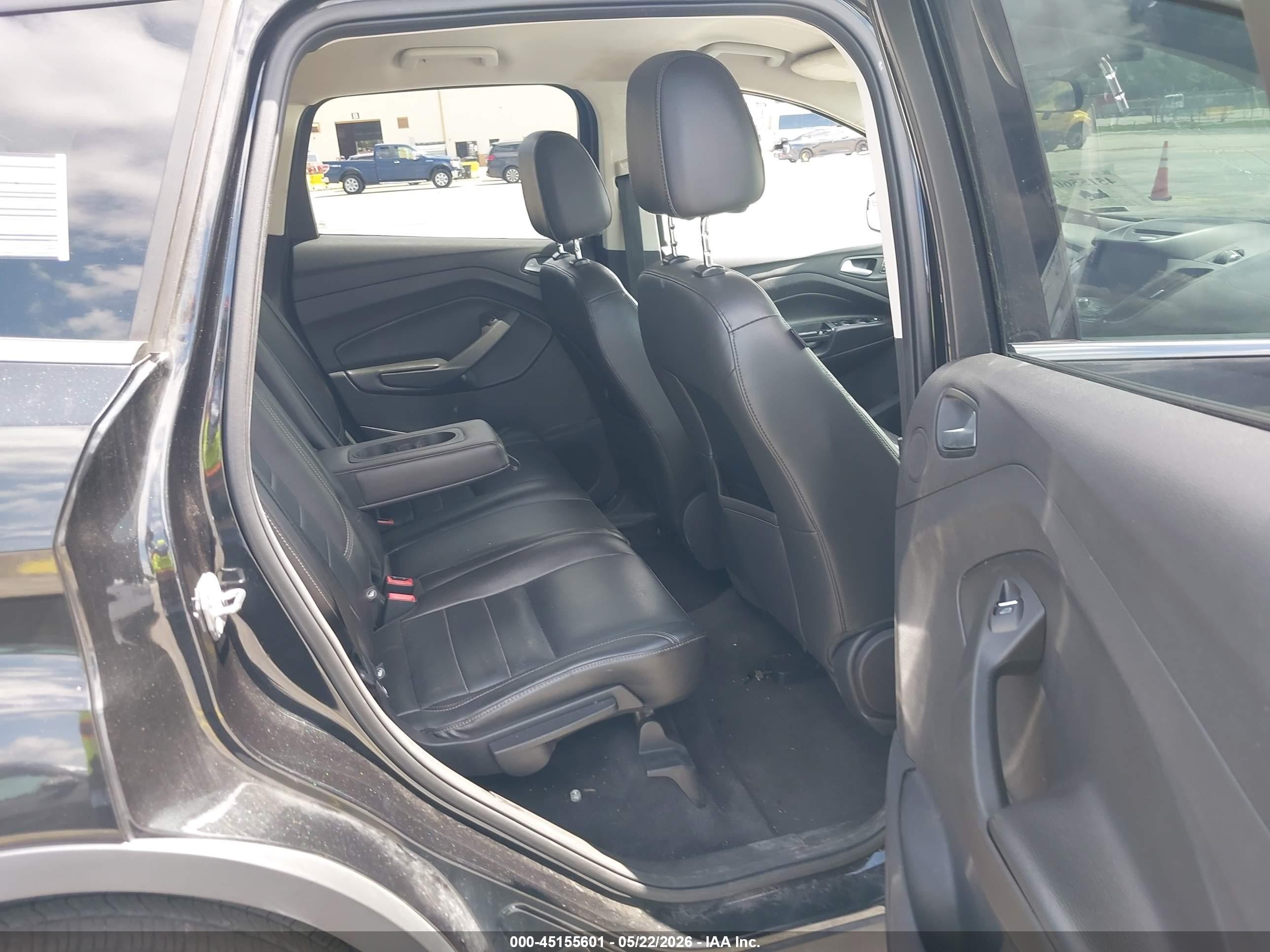2015 Ford Escape Se Black vin: 1FMCU0G91FUB57877