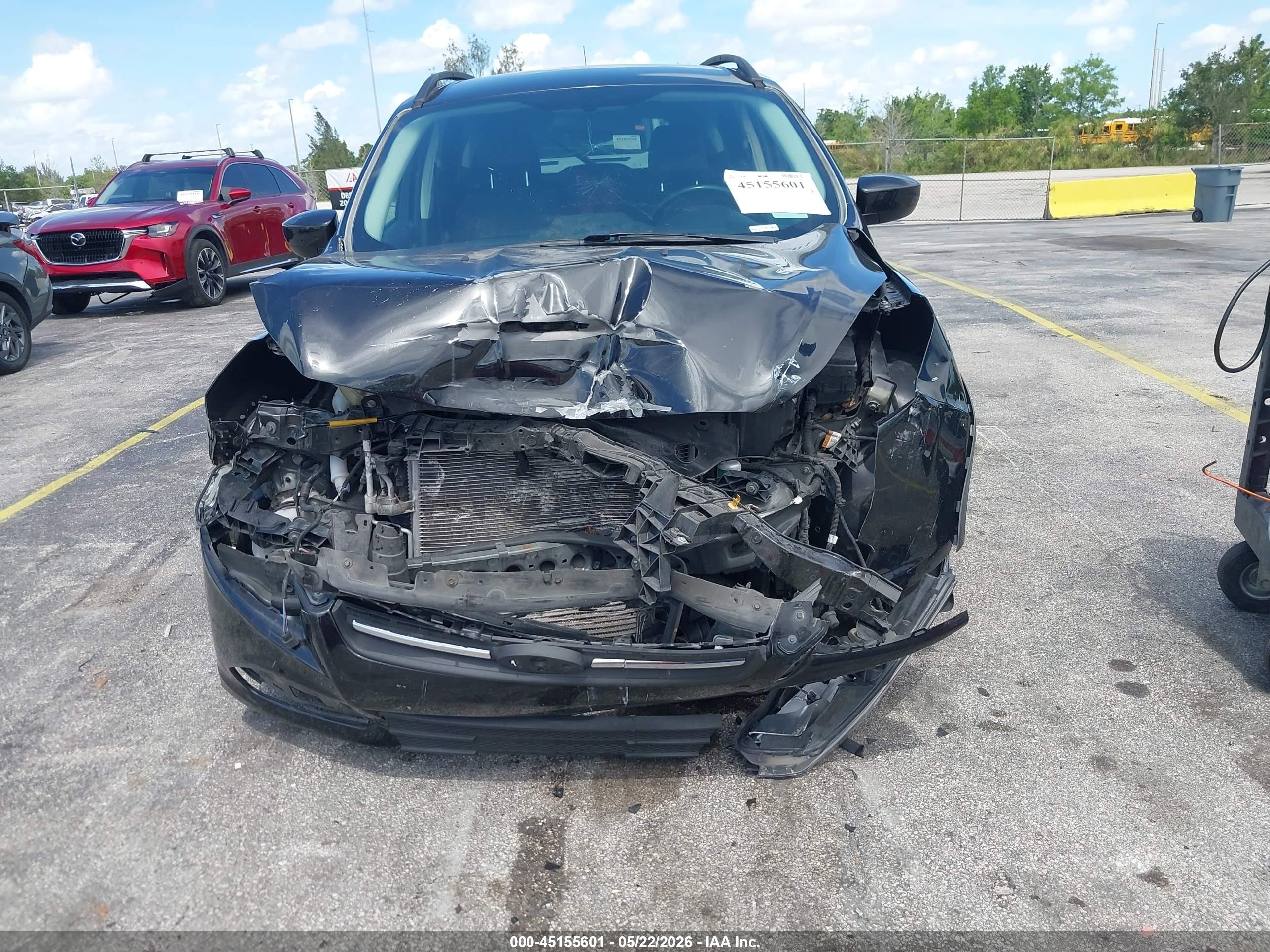 2015 Ford Escape Se Black vin: 1FMCU0G91FUB57877