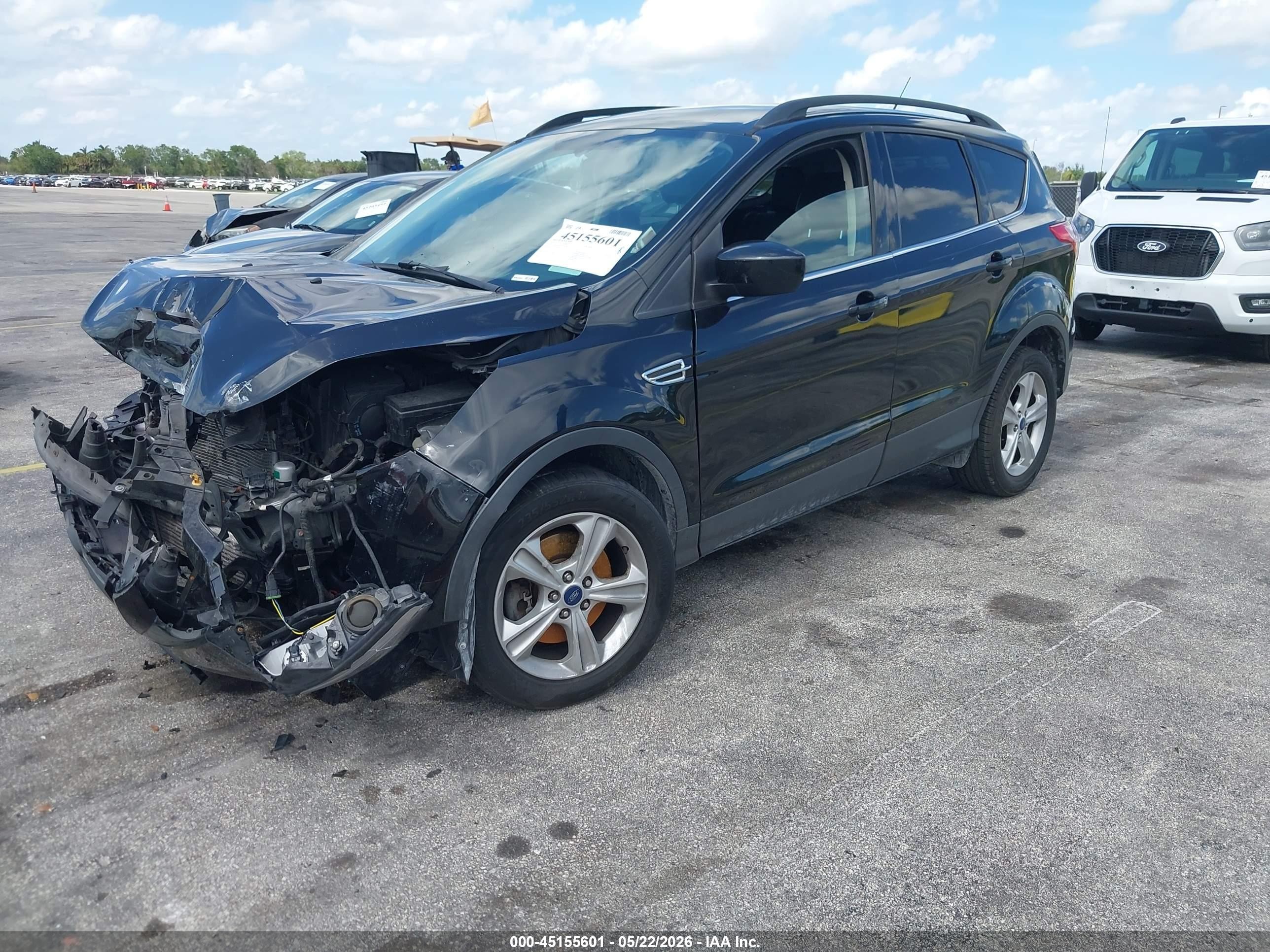 2015 Ford Escape Se Black vin: 1FMCU0G91FUB57877