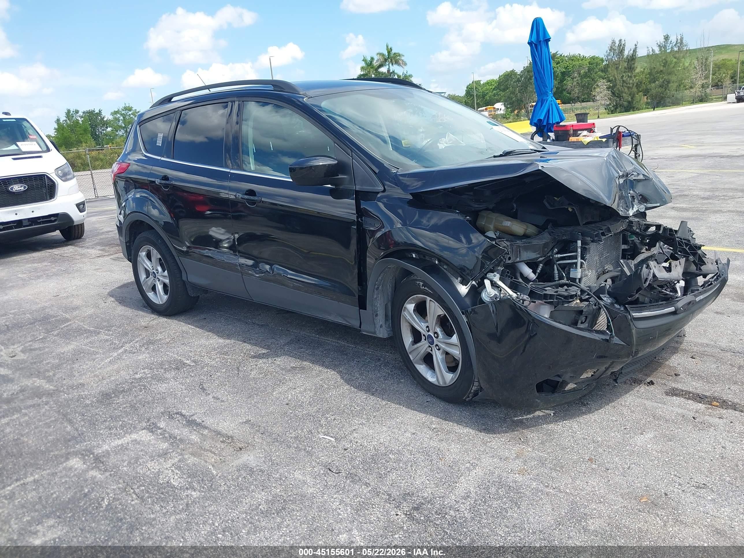 2015 Ford Escape Se Black vin: 1FMCU0G91FUB57877