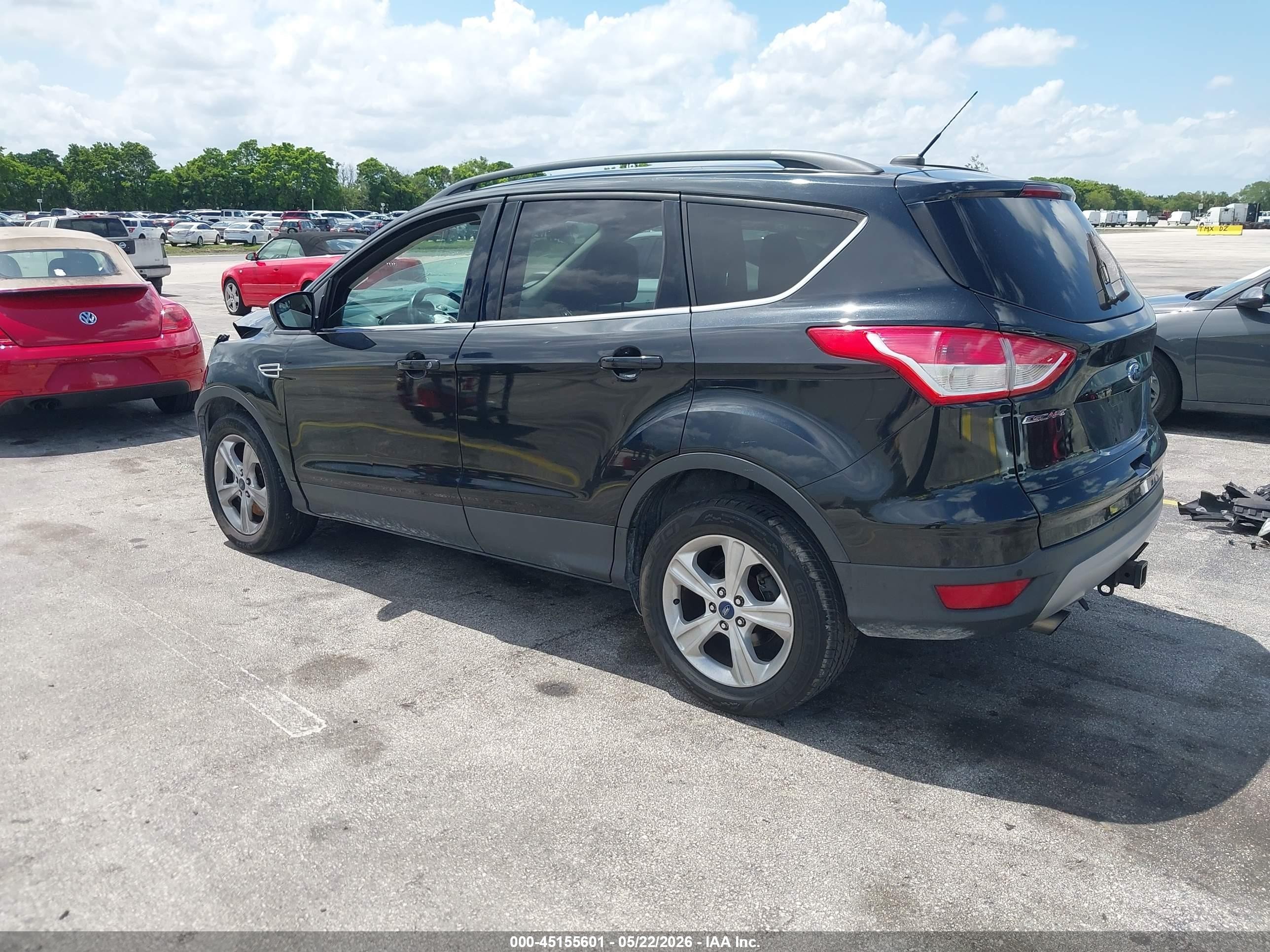 2015 Ford Escape Se Black vin: 1FMCU0G91FUB57877