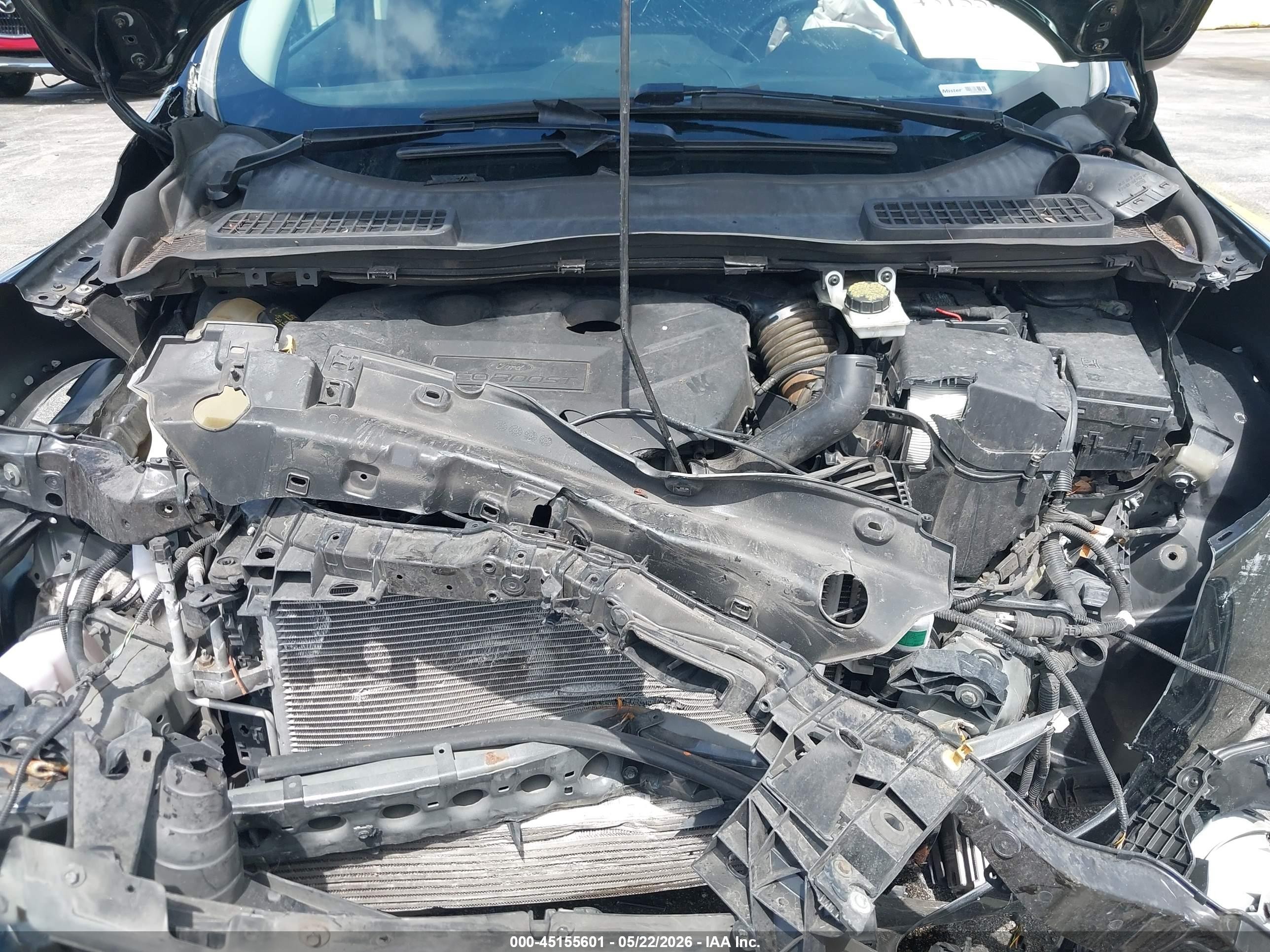 2015 Ford Escape Se Black vin: 1FMCU0G91FUB57877