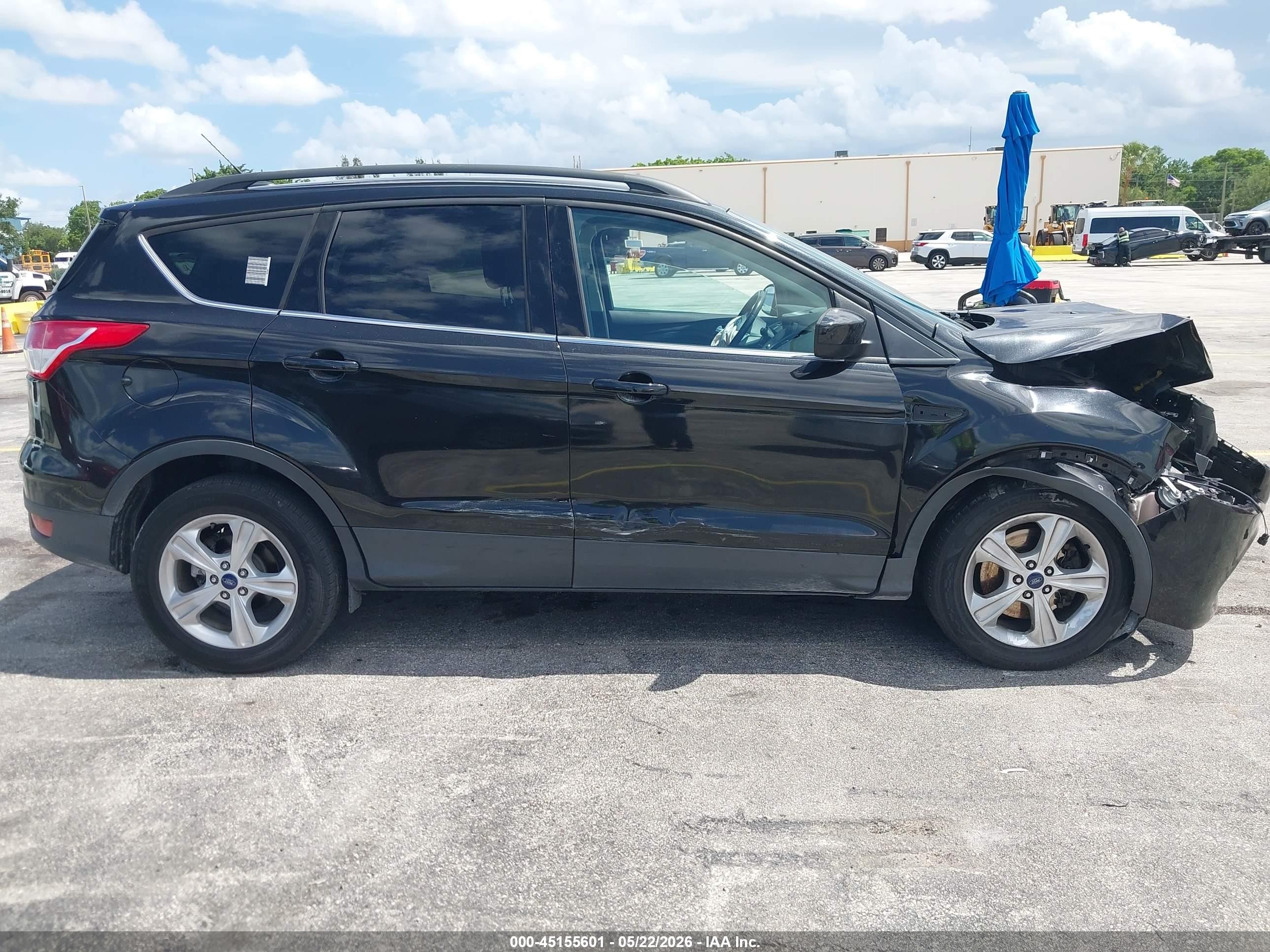 2015 Ford Escape Se Black vin: 1FMCU0G91FUB57877