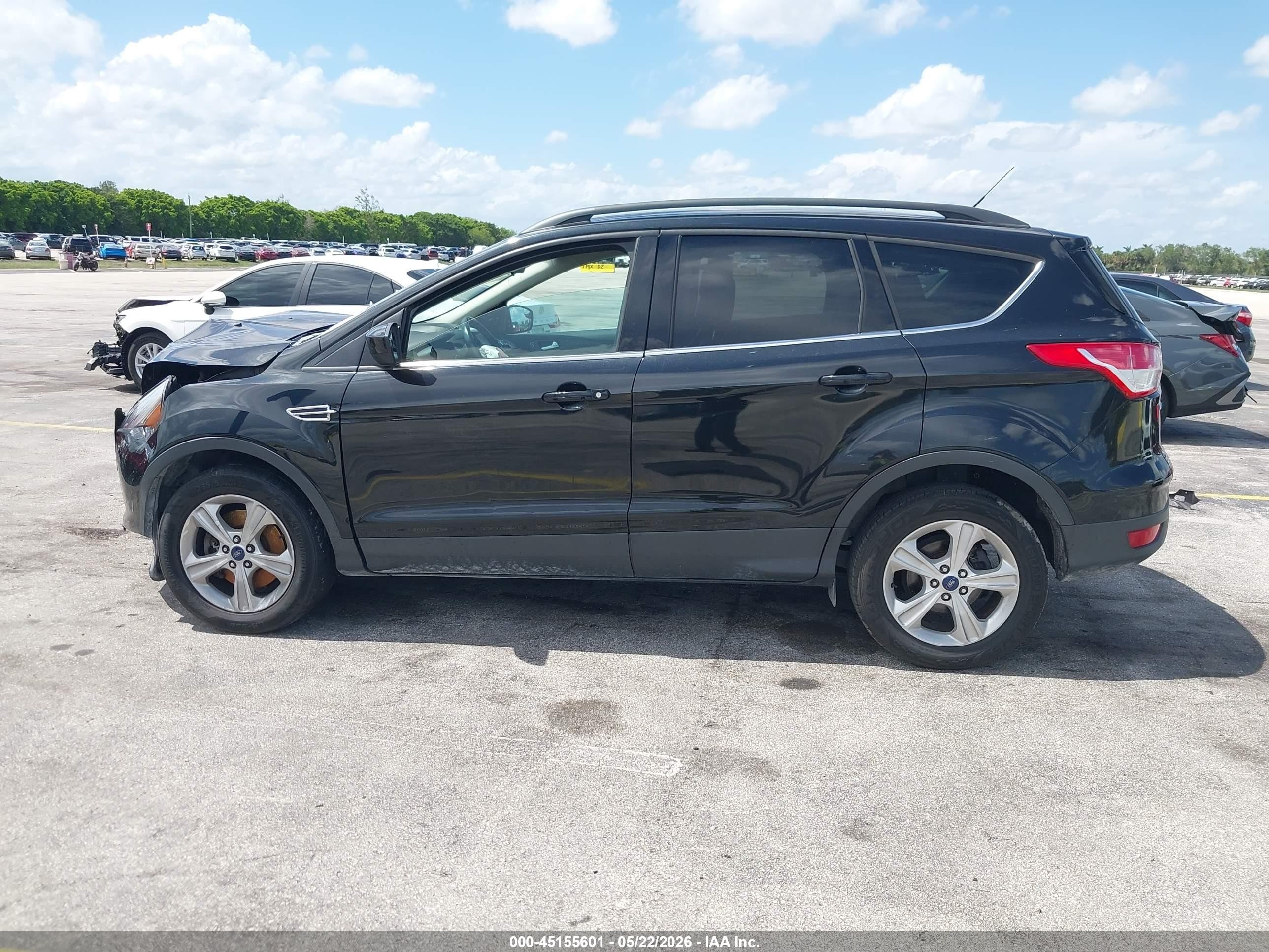 2015 Ford Escape Se Black vin: 1FMCU0G91FUB57877